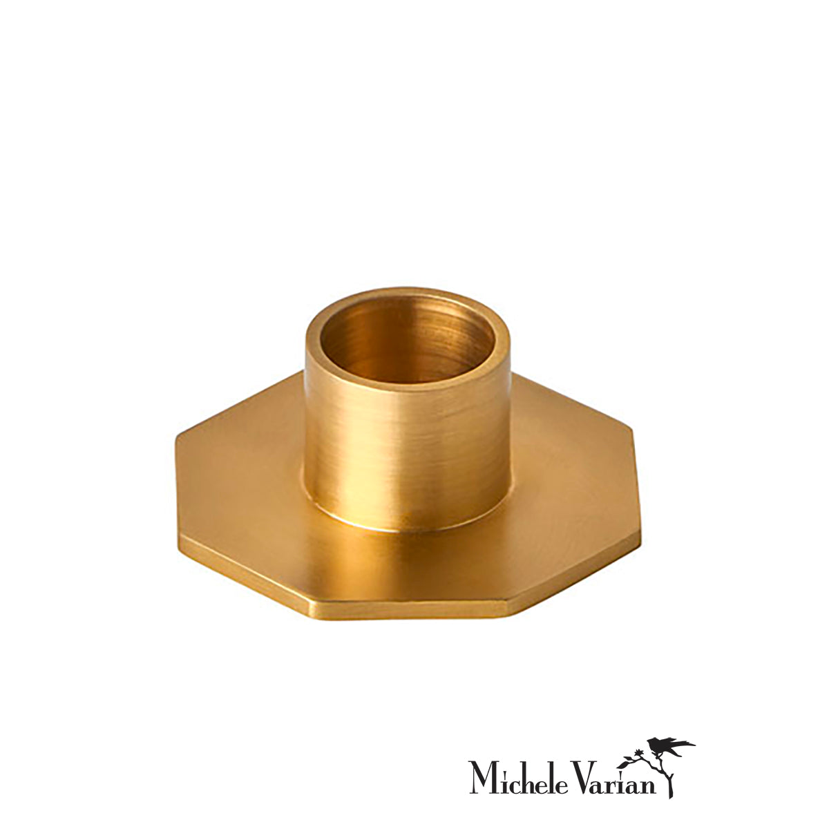 Elegant Octagon Brass Candle Holder - Vintage Home Decor for Dining Table, Wedding Centerpiece & Romantic Ambiance