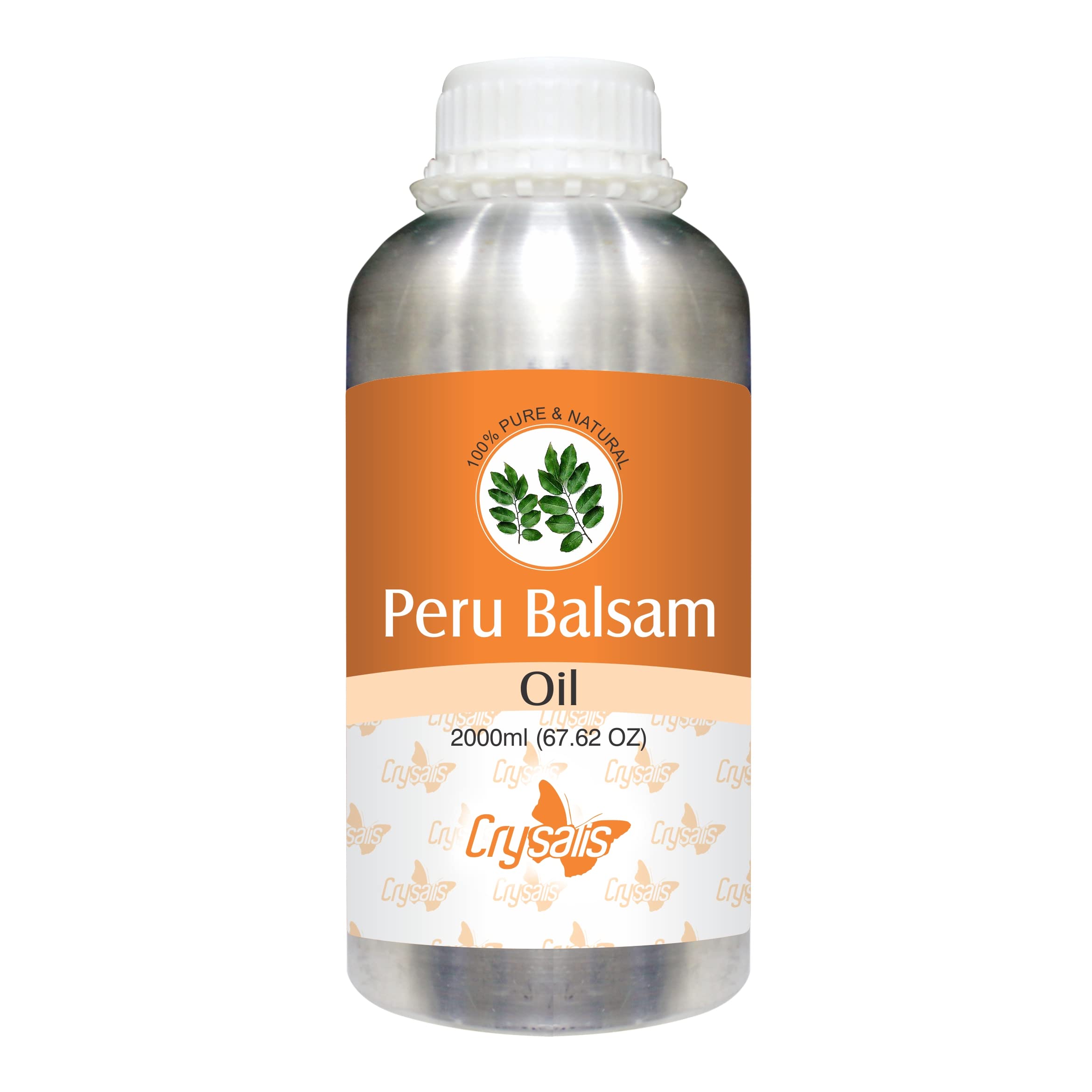 Pure Peruvian Balsam Oil (Myroxylon Balsamum) - 67.62 Fl Oz (2L) - Natural Aromatherapy, Skincare & Hair Care Essential Oil for Massage, Diffusers & DIY Beauty Products
