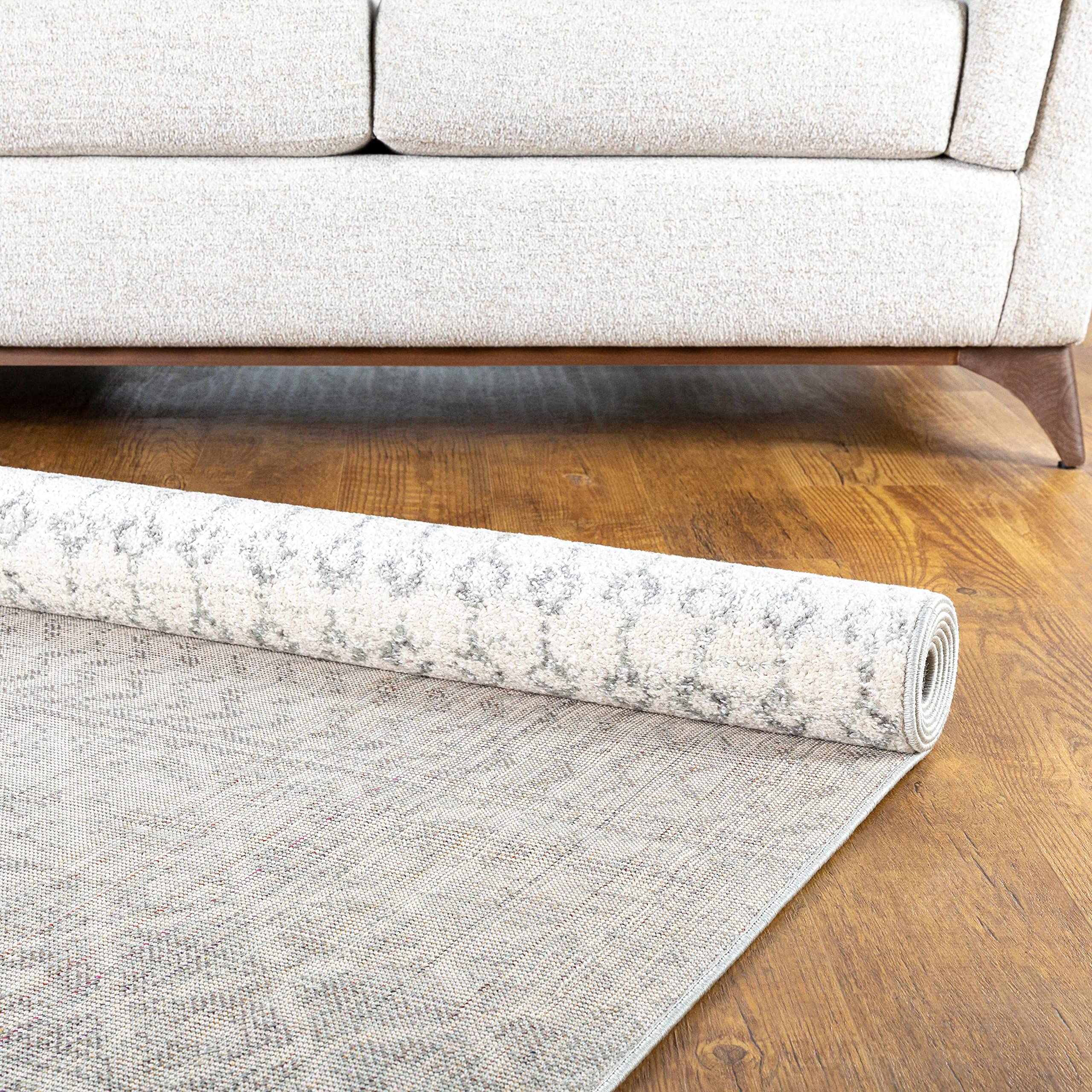 Bohemian Global Style Hauteloom Harput Area Rug - 10' x 13' Gray & White - Perfect for Living Room & Bedroom Decor - Soft & Durable for Home, Office or Airbnb