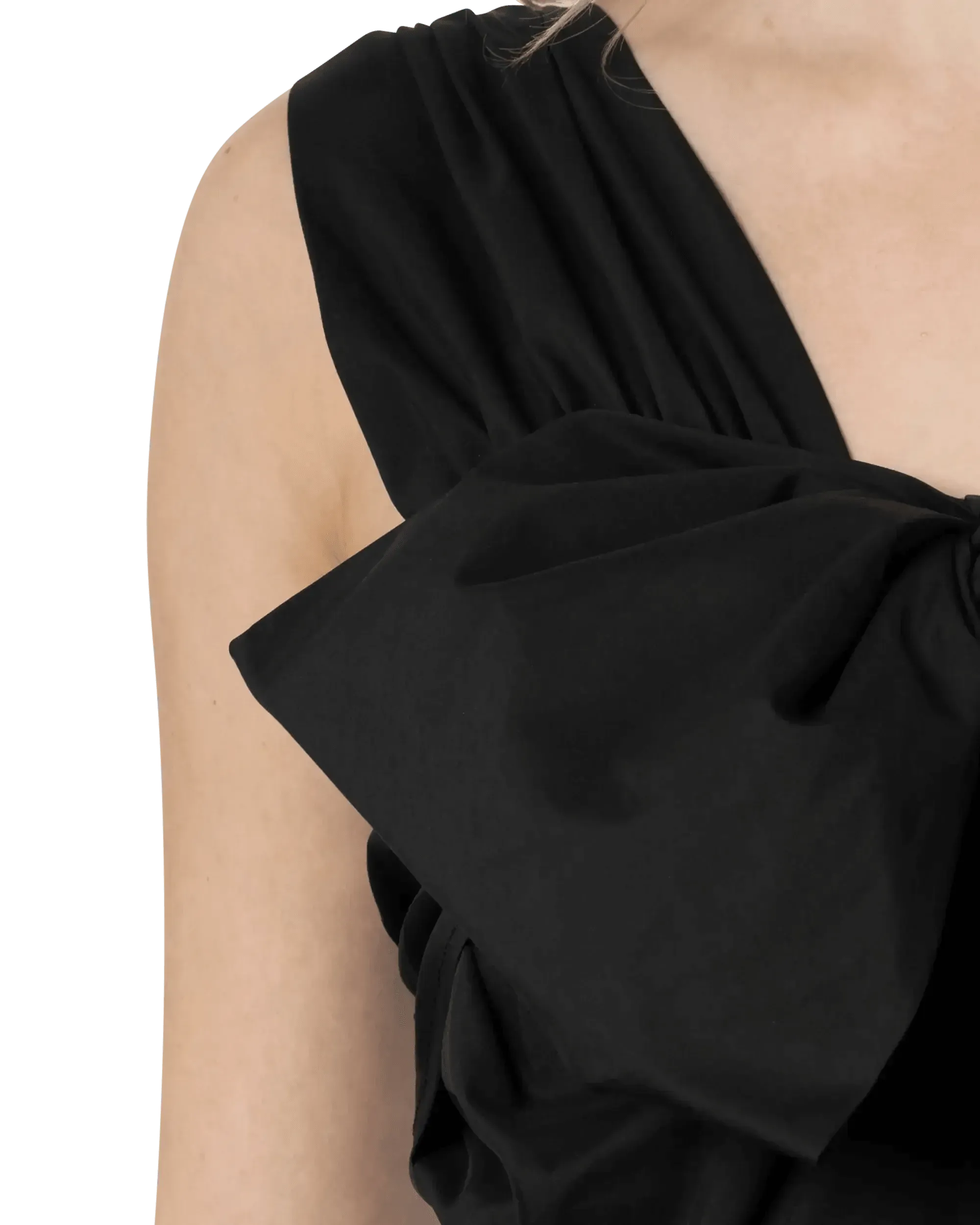 Elegant One Shoulder Bow Detail Jumpsuit for Women - Perfect for Cocktail Parties, Date Nights & Special Occasions