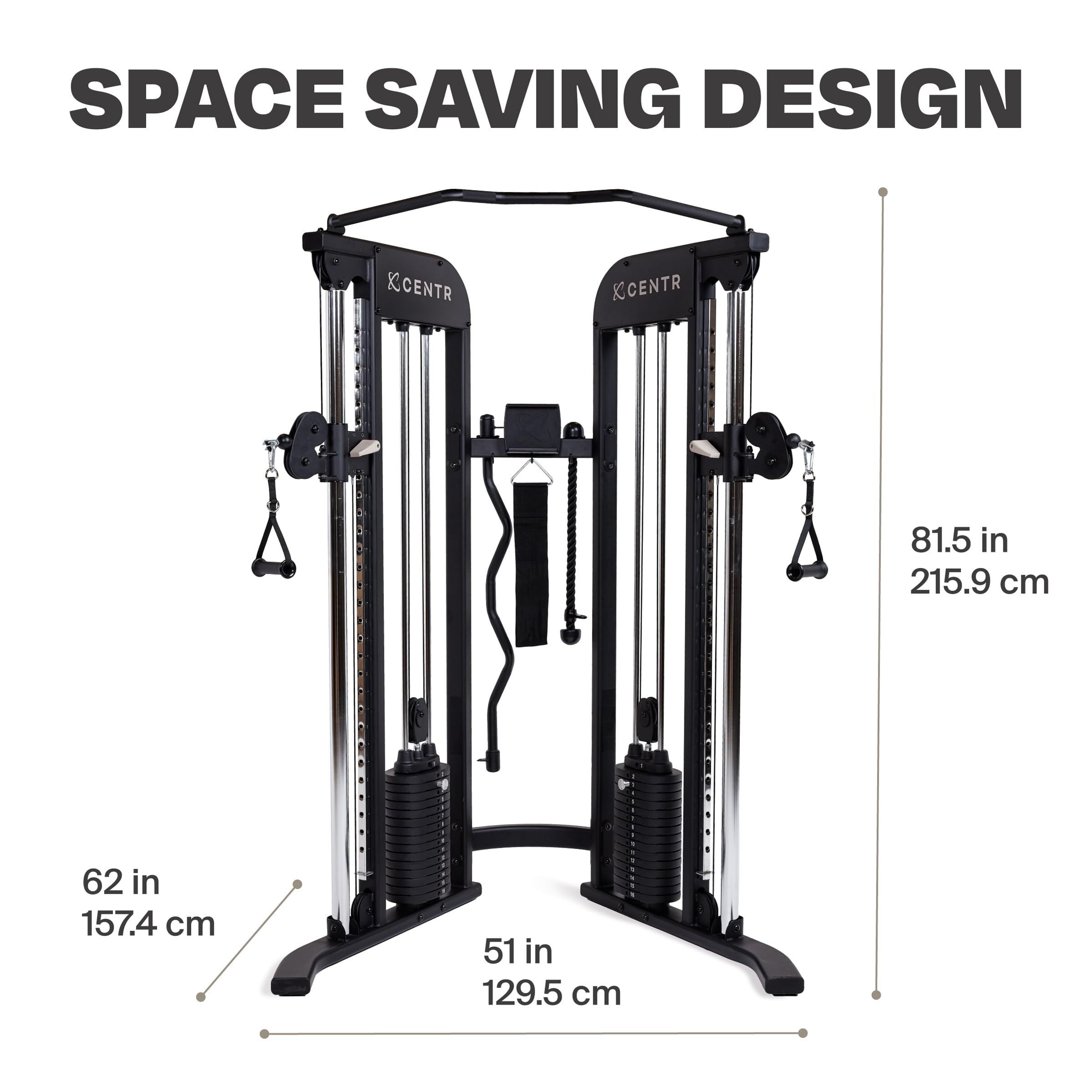 Best Home Gym Functional Trainer - Multifunctional Cable Machine System for Strength Training | Compact Full Body Workout Equipment | Perfect for Small Spaces & Home Fitness Routines