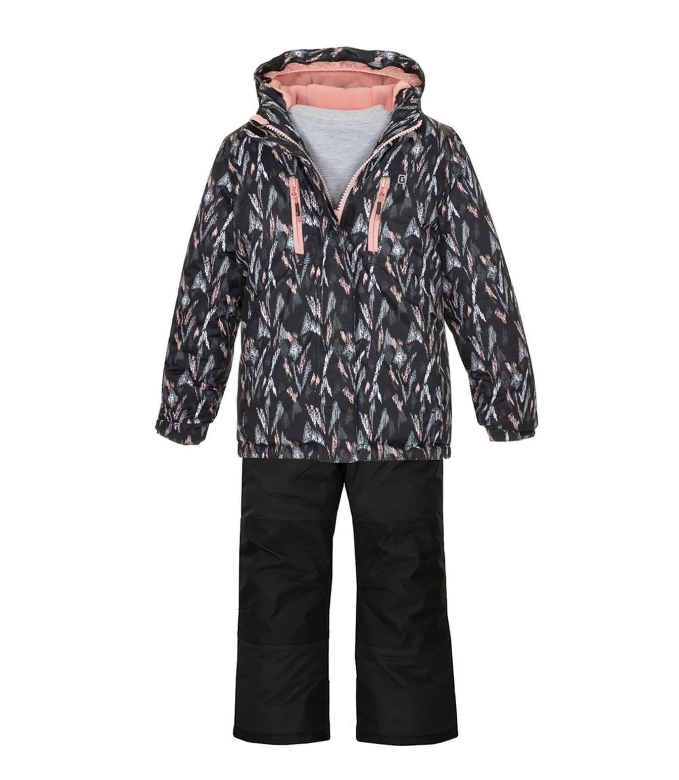 Gusti Niki Snowsuit for Toddlers - Waterproof Winter Snowsuit for Girls, Pink - Perfect for Outdoor Play, Skiing & Snow Adventures