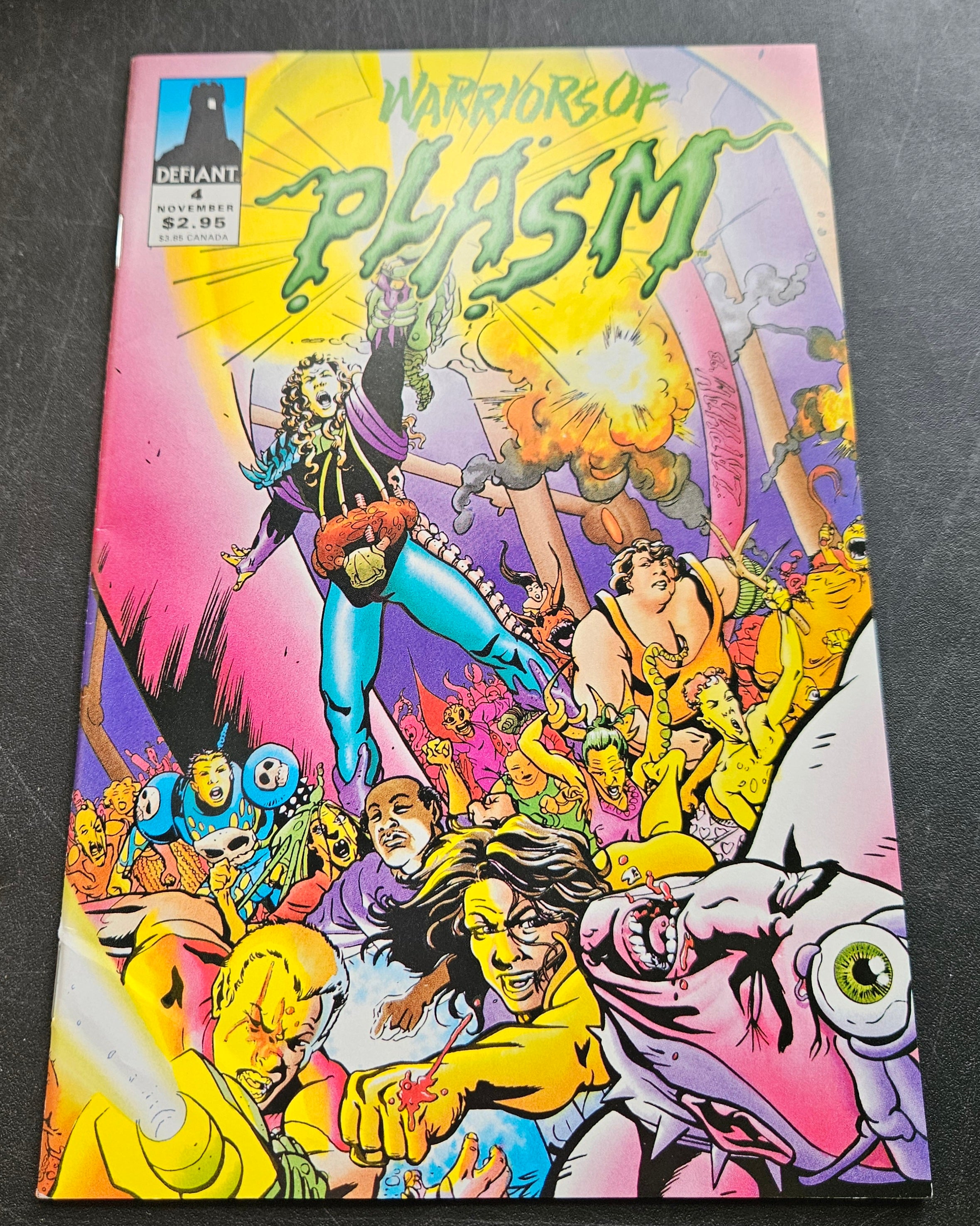 Warriors of Plasm #4 November 1993 Defiant Comics - Vintage Comic Book Collectible for Superhero Fans & Comic Enthusiasts | Perfect for Display, Gifts & Collections