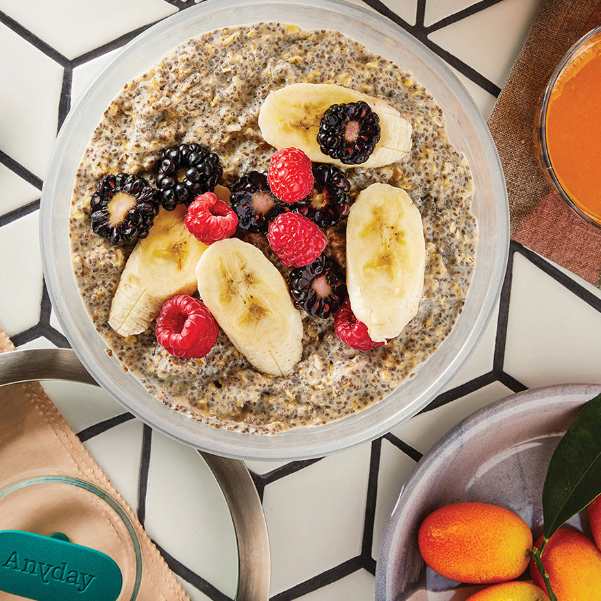 Organic Chia and Oatmeal Pudding Mix - Healthy Breakfast & Snack - Vegan, Gluten-Free, High Fiber - Perfect for Smoothie Bowls, Yogurt Toppings & Desserts