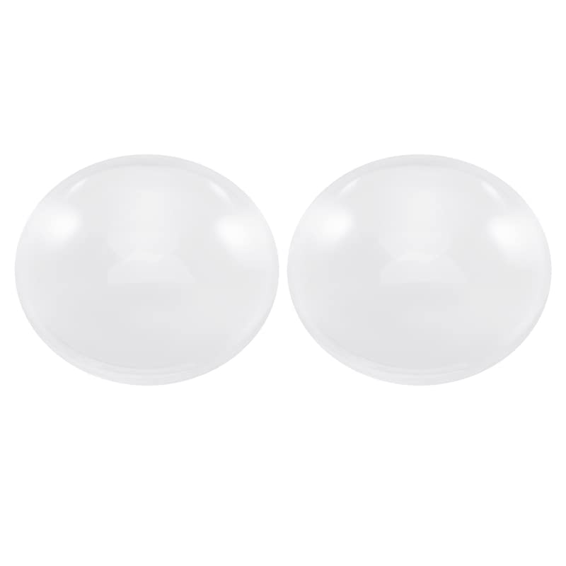 2 Pack Biconvex VR Lenses 37mm x 45mm - Premium Cardboard Virtual Reality Lenses for DIY VR Headsets, Smartphone VR, and 3D Viewing Experiences