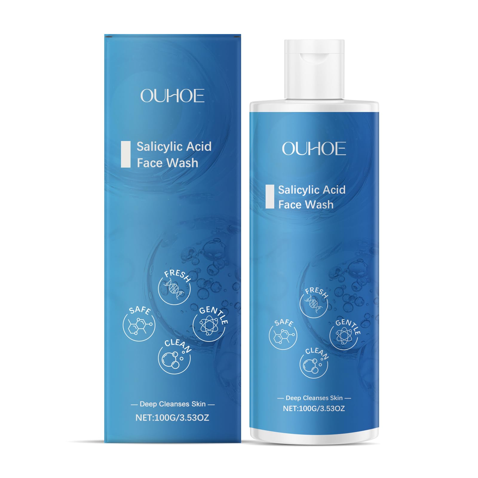 Salicylic Acid Face Wash for Oily Skin & Pores - Korean Skincare for Deep Cleansing - Daily Acne Treatment