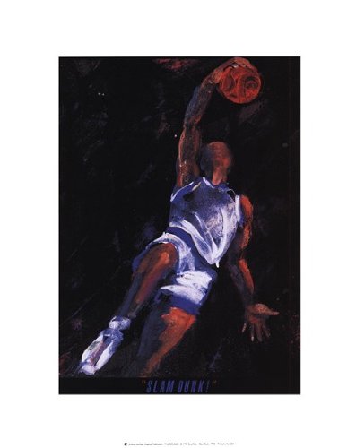 Terry Rose Slam Dunk Basketball Poster - 11 x 14 Inches - Perfect for Sports Room Decor, Man Cave, or Gift for Basketball Fans