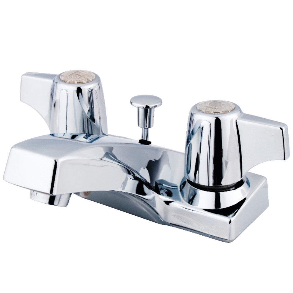 Kingston Brass KB100 4-Inch Centerset Bathroom Faucet - Chrome Finish, Single Handle, Water-Saving Design for Sink Vanity and Powder Room