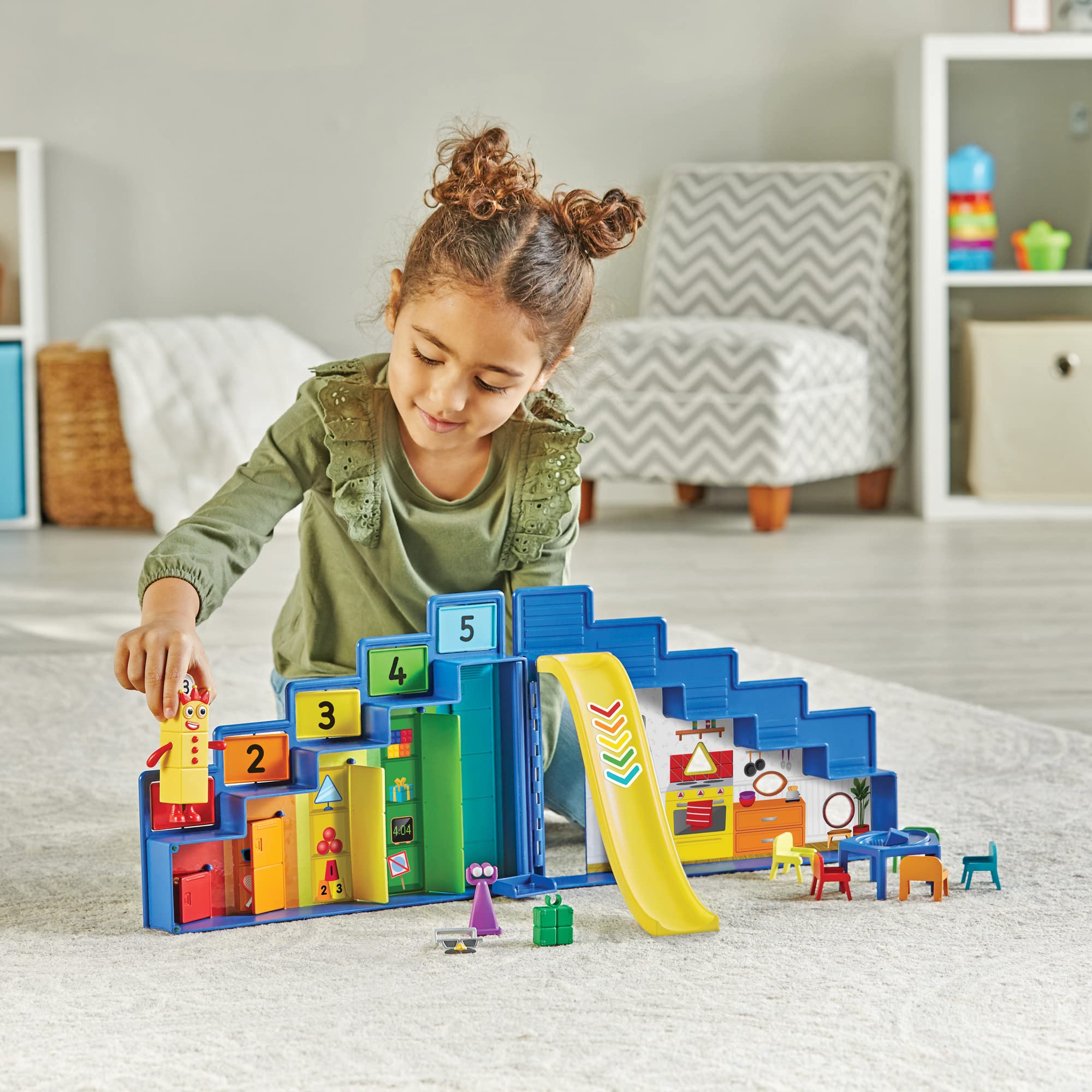 Hand2mind Numberblocks Step Squad Mission Headquarters Playset | Educational Math Toys for Kids Ages 3-5 | Interactive Action Figures & Toddler Playhouse | STEM Learning Gift for Boys & Girls | Perfect for Birthday Presents & Classroom Math Activities