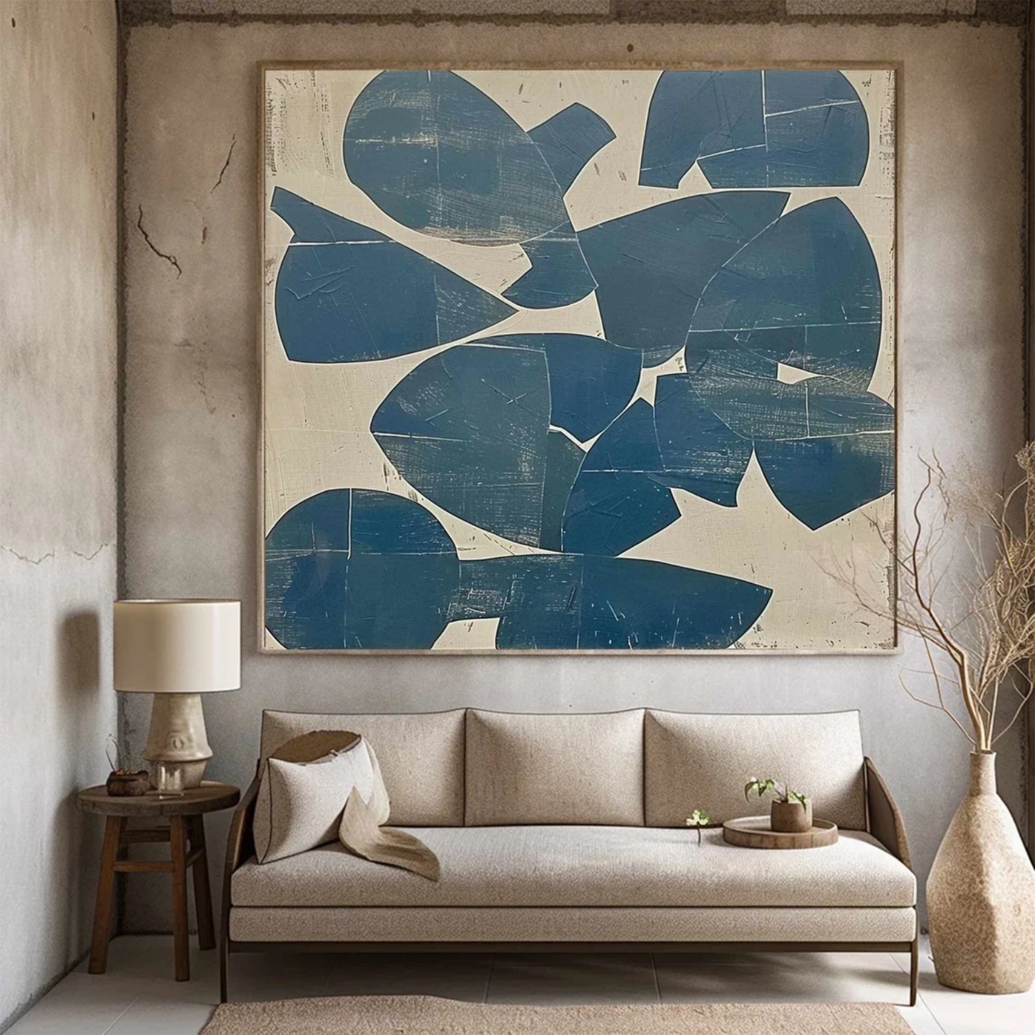 Abstract Painting #AB 334 - Modern Wall Art for Home & Office Decor | Unique Handmade Canvas Artwork for Living Room, Bedroom, or Gift