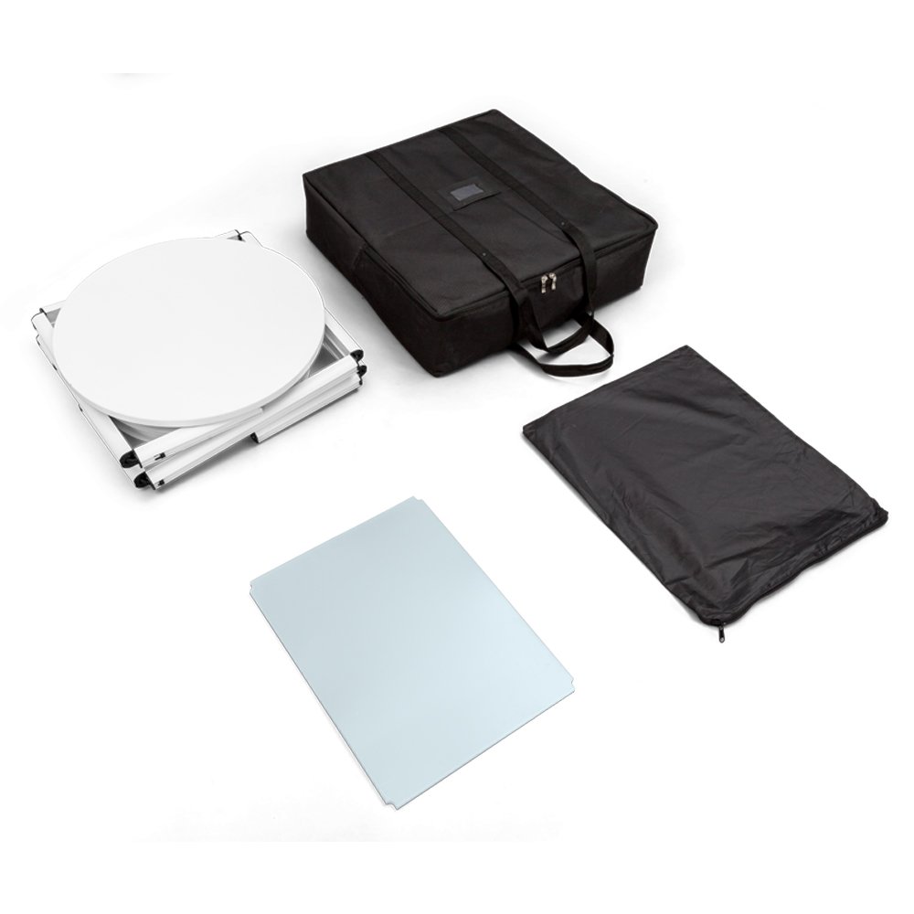 Vispronet Portable Display Case - Collapsible Showcase Counter with Twist Design for Trade Shows, Retail Stores & Exhibitions