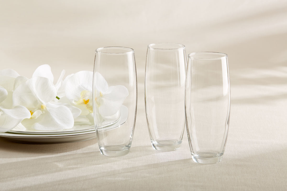 12-Pack 9 oz. Stemless Champagne Glasses for DIY, Parties, Weddings & Celebrations - Elegant & Durable Drinking Glasses for Sparkling Wine, Cocktails & Beverages