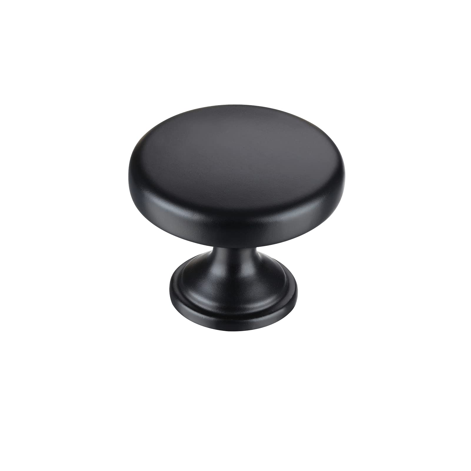 10 Pack Matte Black Cabinet Knobs - Single Hole T-Shaped Drawer Pulls for Kitchen, Bathroom & Furniture - Durable Black Dresser Knobs for Cabinets, Drawers & DIY Home Decor Projects