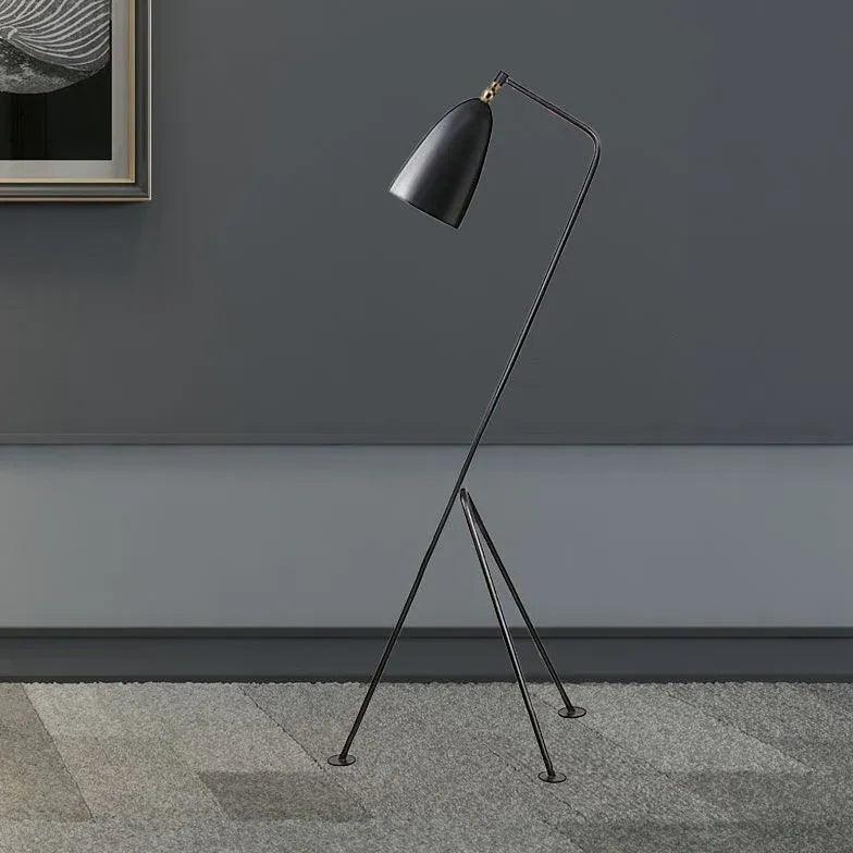 Minimalist Slanted Tripod Floor Lamp - Modern Adjustable Standing Light for Living Room, Bedroom & Office Decor