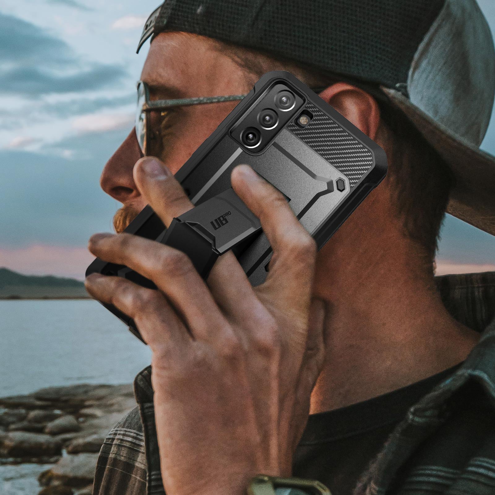 Samsung Galaxy S21 Unicorn Beetle Pro Heavy Duty Rugged Case - Shockproof Protective Cover for Outdoor Activities (Black) - Open Box