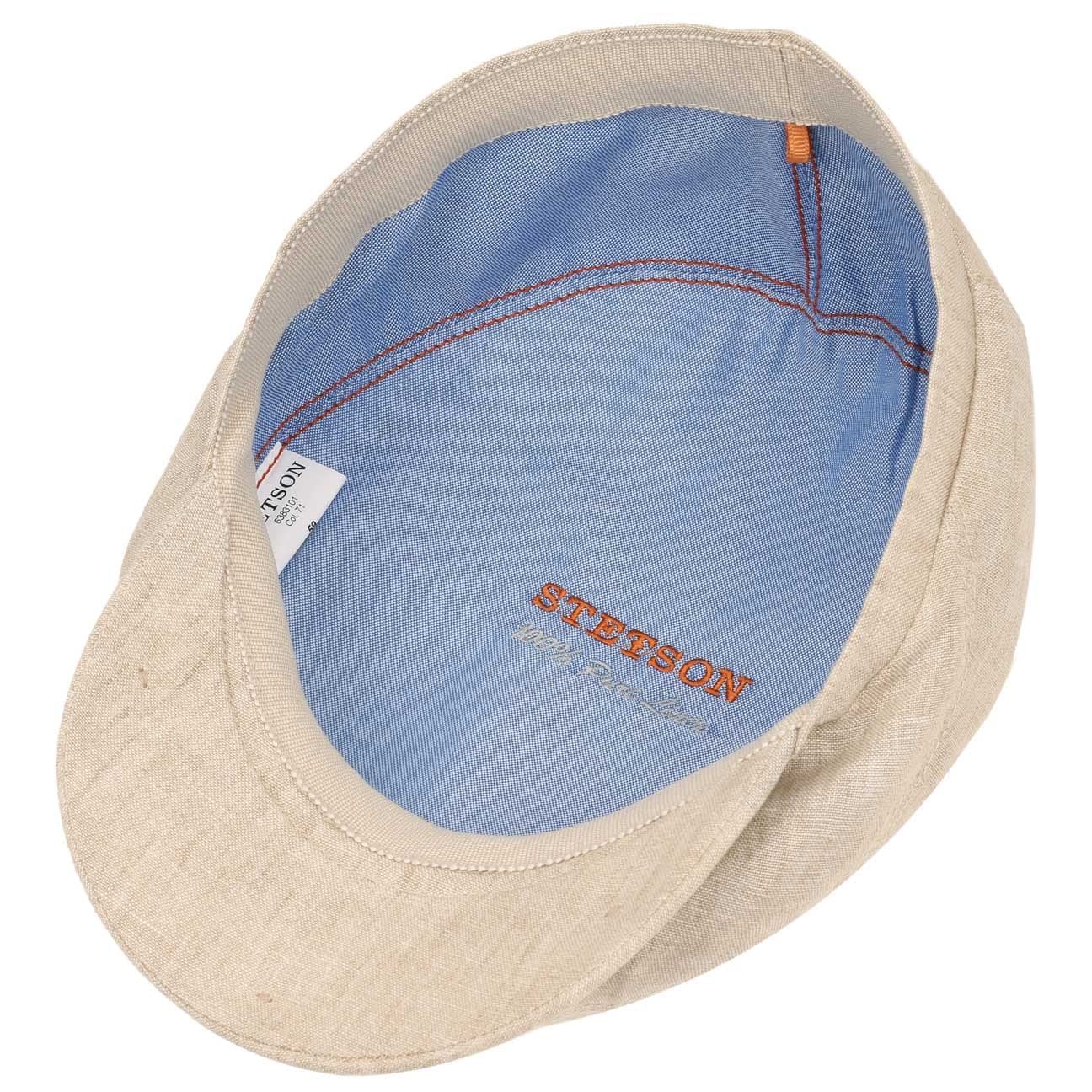 Stetson Belfast Linen Summer Flat Cap for Men | Breathable EU-Made Hat for Outdoor Activities & Casual Wear