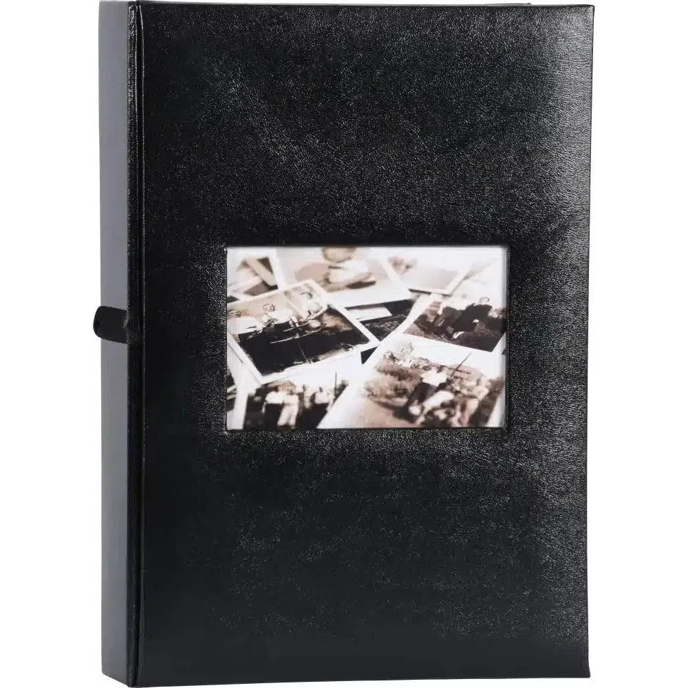 Henzo Edition 300-Slip Photo Album 6x4 Inches - Black | Perfect for Wedding, Baby, and Family Photo Storage