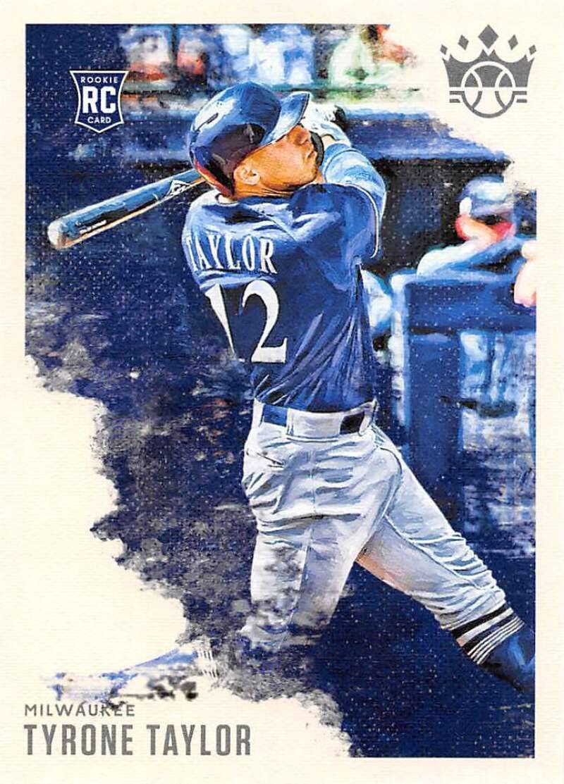 2020 Panini Diamond Kings #93 Tyrone Taylor Milwaukee Brewers Baseball Card - Rare Collectible Sports Memorabilia for Fans & Investors | Perfect for Display, Trading, and Gift Giving