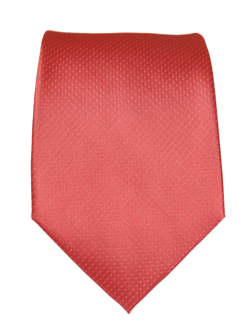 DÉCLIC Classic Microdot Tie for Men - Stylish Pink Necktie for Business, Weddings & Formal Events