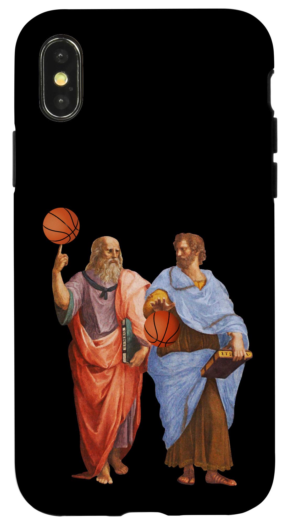 iPhone X/XS Case - Aristotle & Plato Basketball Design for Fans