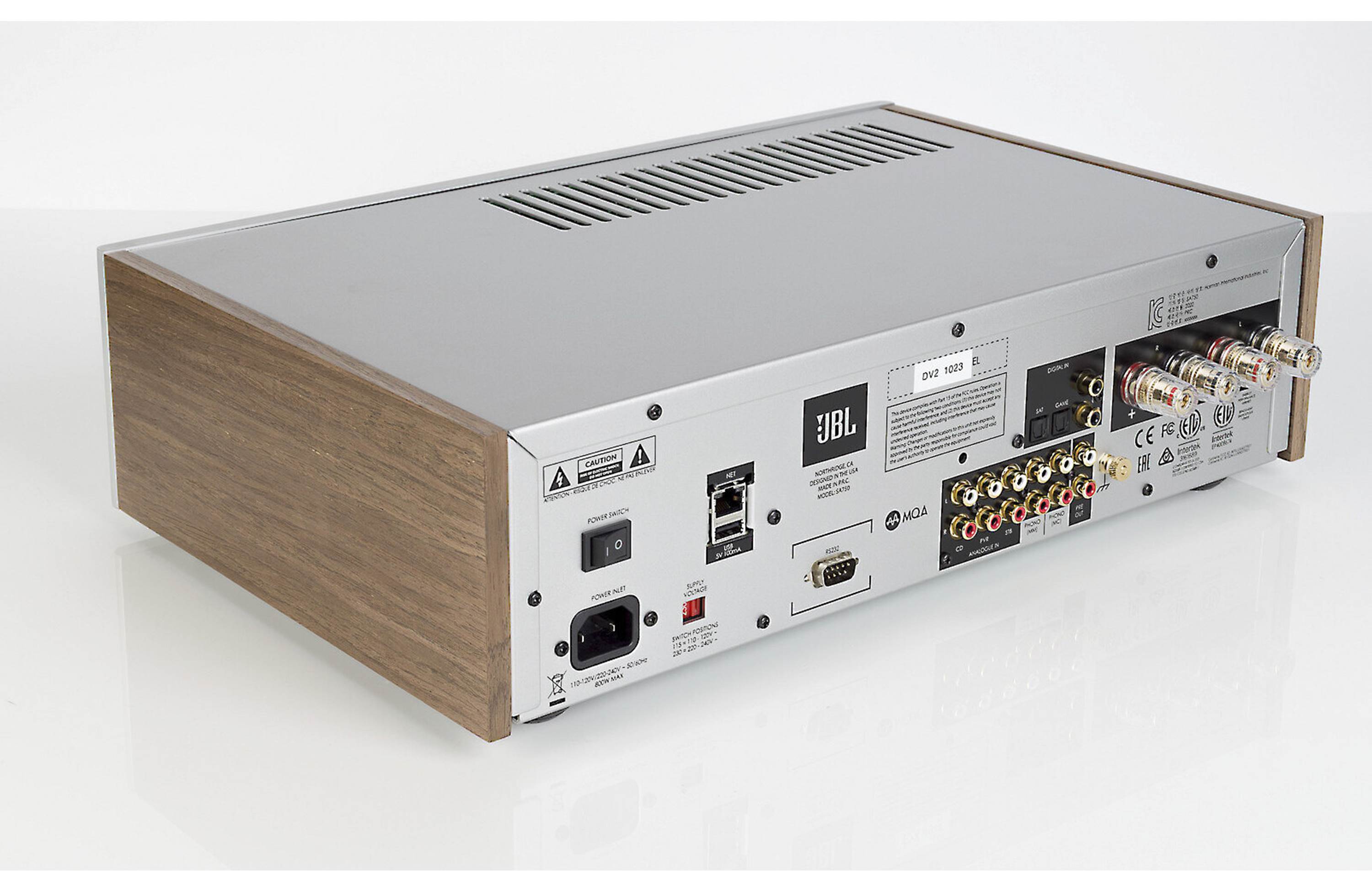 JBL SA750 High-Performance Streaming Integrated Stereo Amplifier - Wireless Audio System for Home Theater & Music Listening