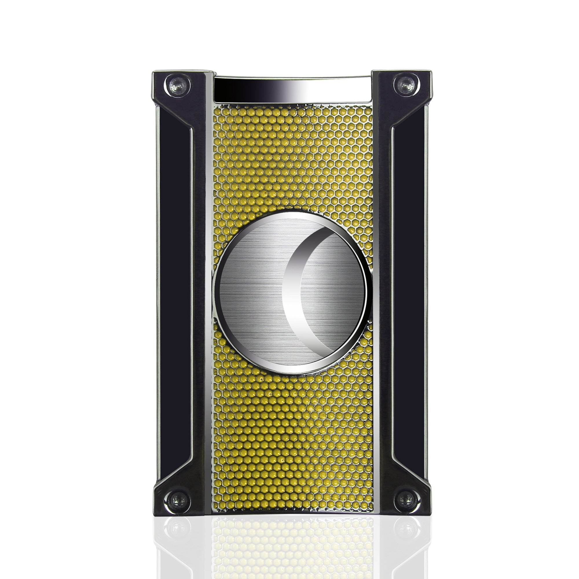 Premium Visol Ridge Cut Yellow Cigar Cutter - Sharp Stainless Steel Blade for Perfect Cuts - Ideal for Cigars, Cigarillos & Tobacco Accessories - Perfect for Gifts, Parties & Relaxation Moments