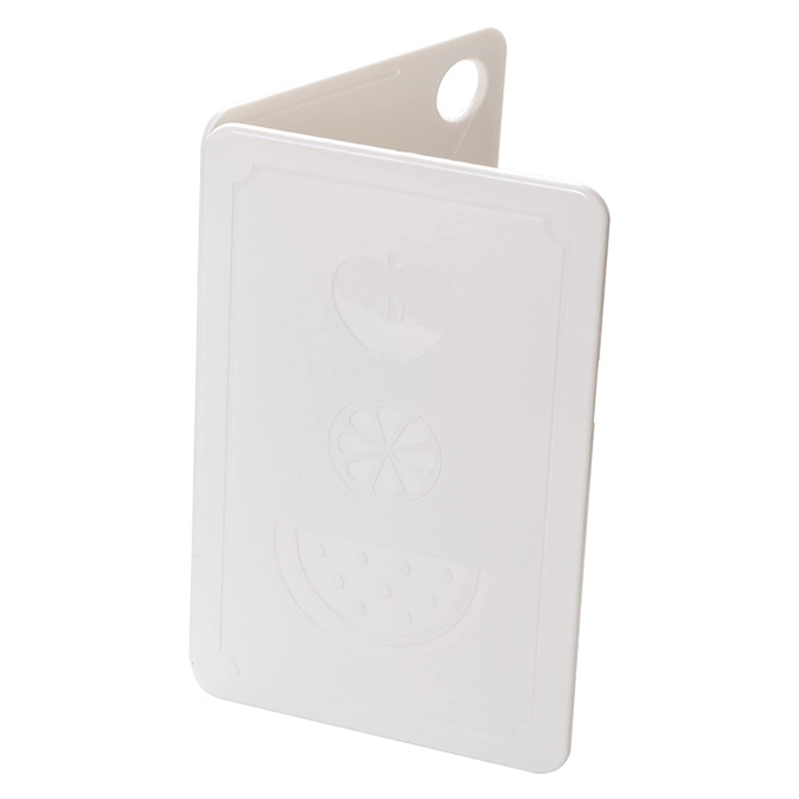 Foldable Plastic Cutting Board for Fruits & Vegetables - Portable Chopping Board for Kitchen, Camping, Picnic & Outdoor Use (Nordic Rice White, 20x12.5x0.8cm) - Perfect for Meal Prep, BBQ, Travel & Small Space Cooking