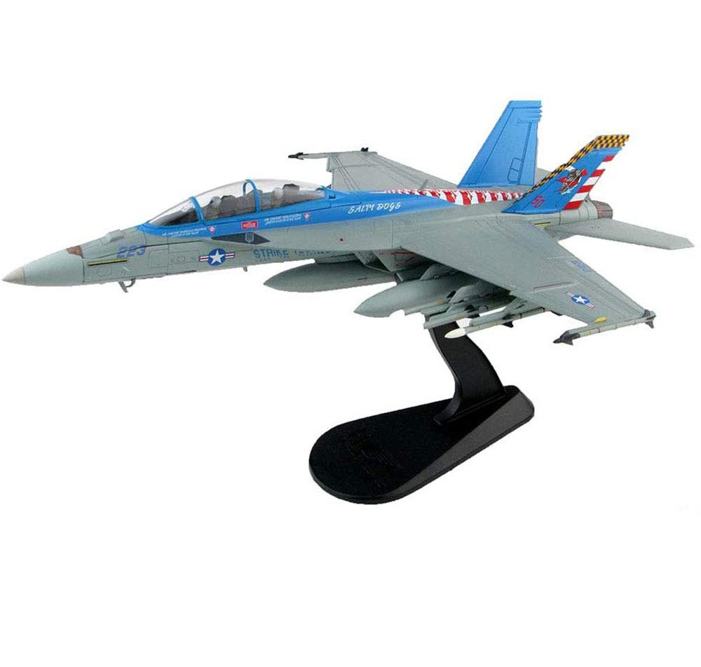 1/72 Scale F/A-18F Super Hornet VX-23 Salty Dogs Die Cast Model - CMO Military Fighter Alloy Aircraft, 9.8
