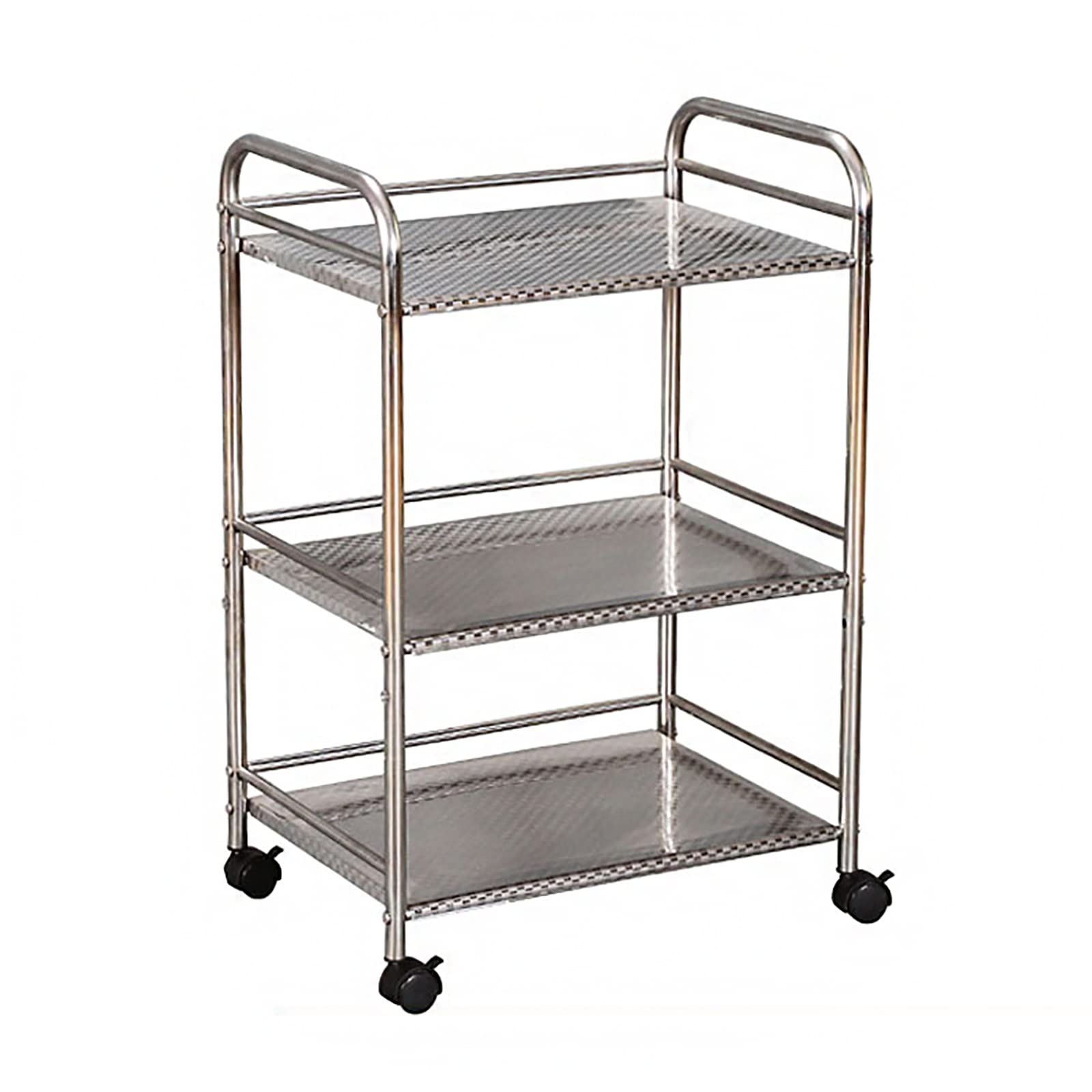 3-Tier Stainless Steel Kitchen Shelf for Microwave & Oven - 55x35x75cm Storage Rack for Vegetables, Pots & Kitchen Supplies - Space-Saving Organizer for Small Kitchens & Pantries