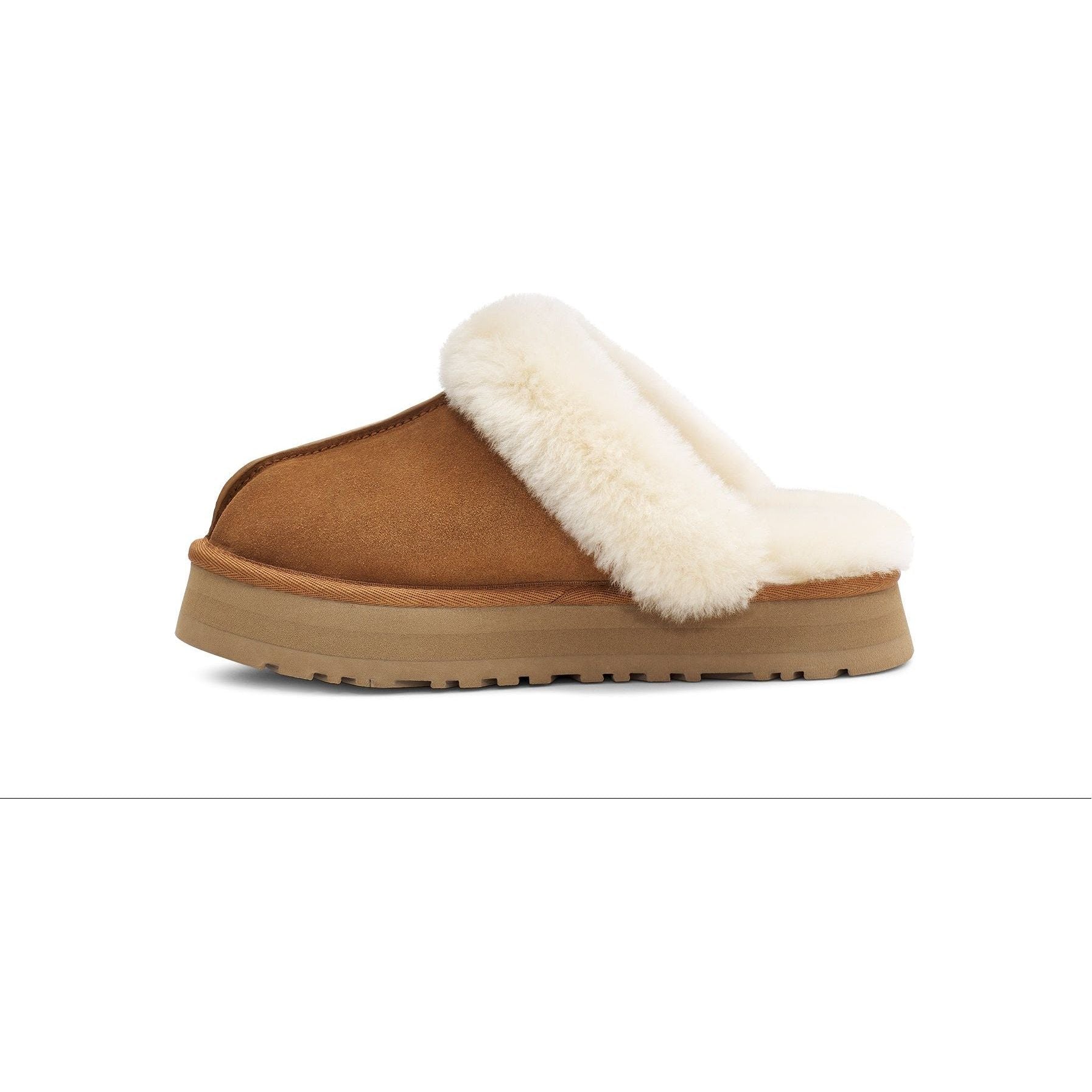 UGG Women's Disquette Platform Boots in Chestnut - Warm Winter Snow Boots for Women, Perfect for Cold Weather & Outdoor Activities