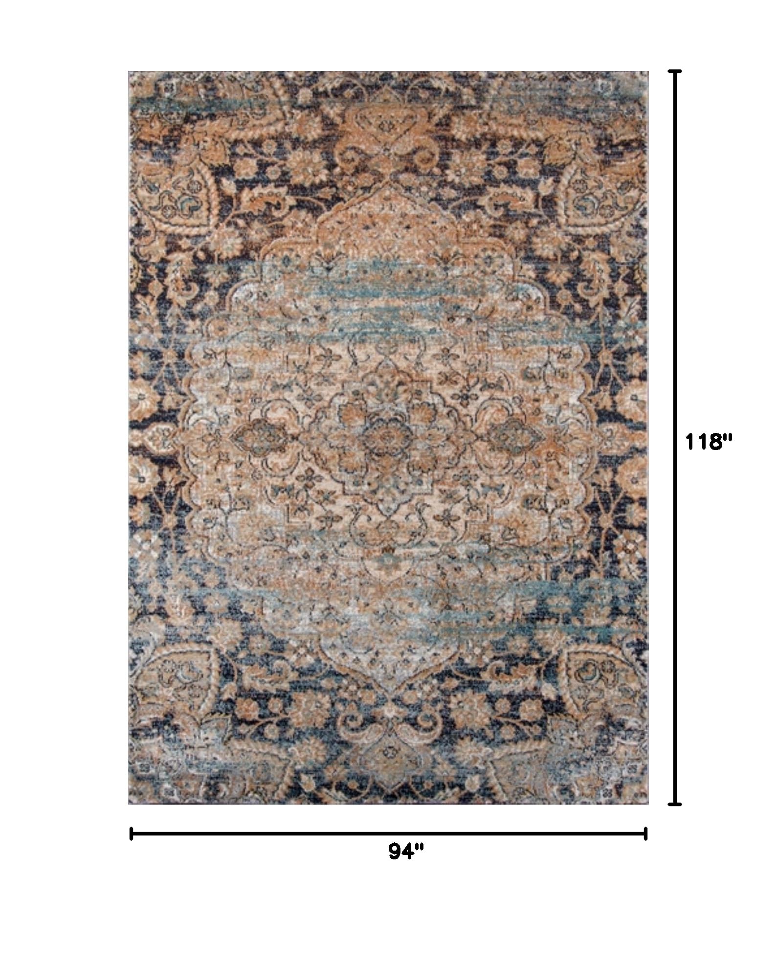 Premium Momeni Rugs Amelia Collection Traditional Persian Area Rug 7'10