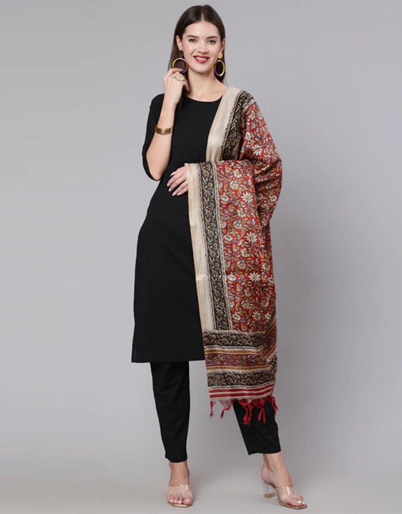 Premium Black Pure Cotton Pant Suit for Women - Comfortable & Stylish Office Wear, Business Attire, and Formal Occasions