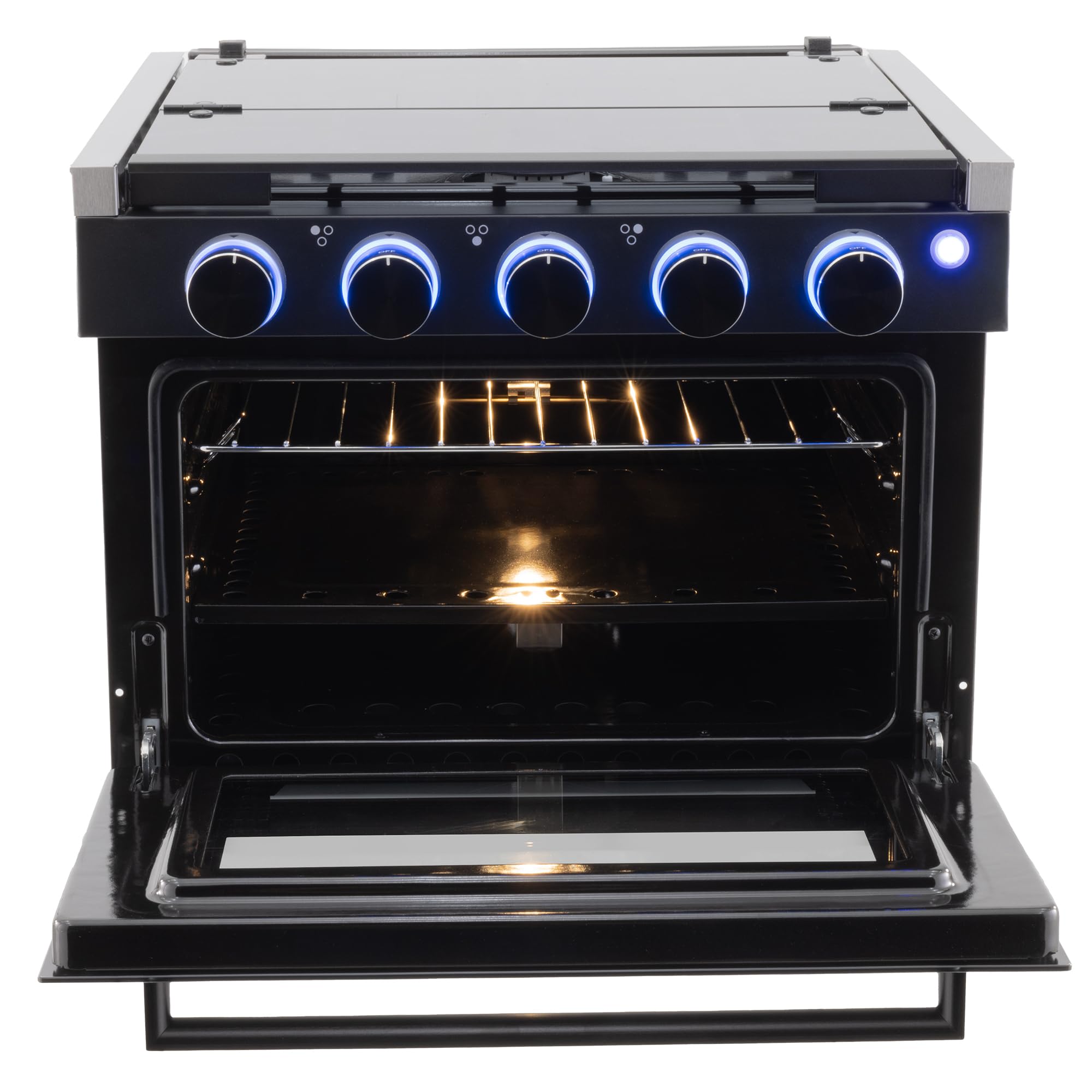 RecPro RV Stove Black Finish - 17