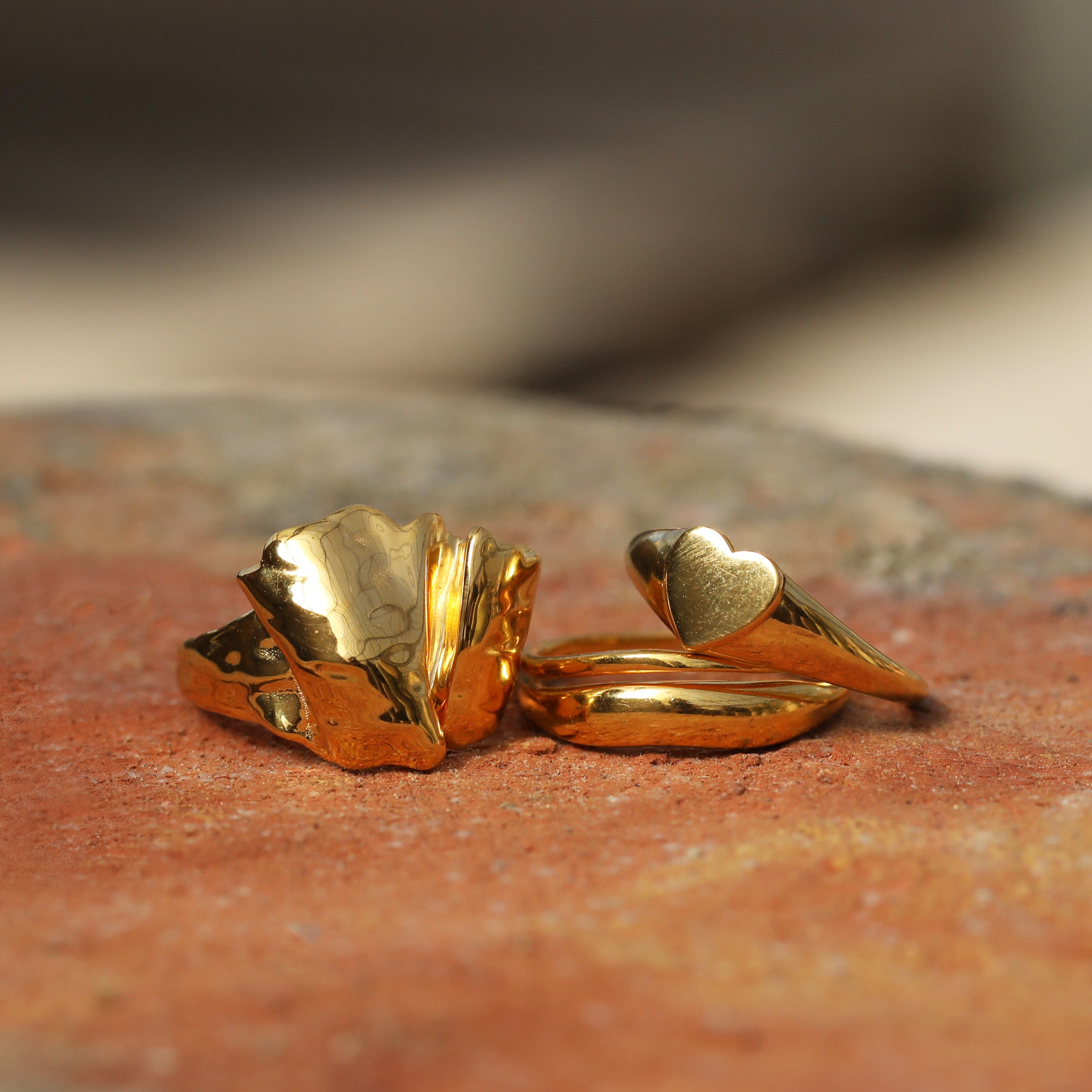 Leni Molten Statement Ring for Women - Bold & Unique Fashion Jewelry - Perfect for Parties, Weddings & Special Occasions