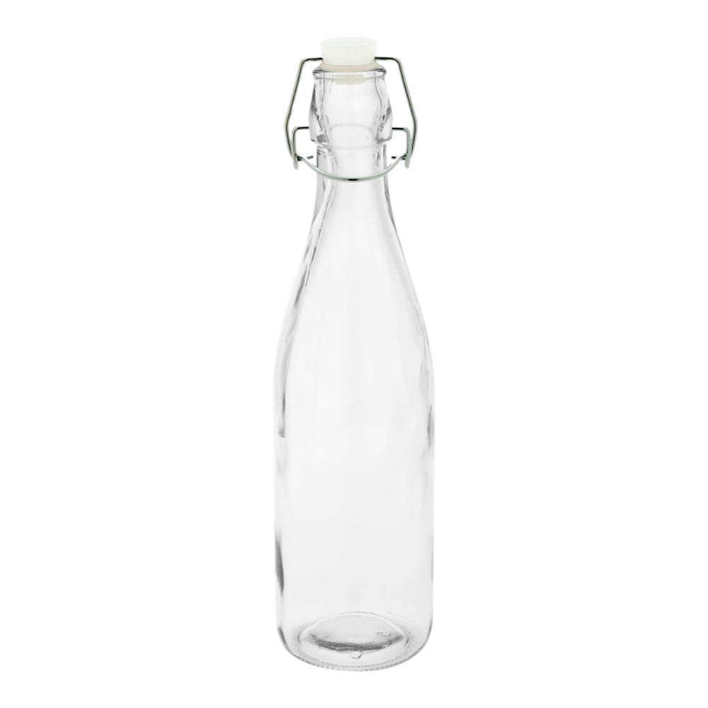 17 oz Round Glass Swing Top Bottles - Vintage Style with Airtight Seal (2.75