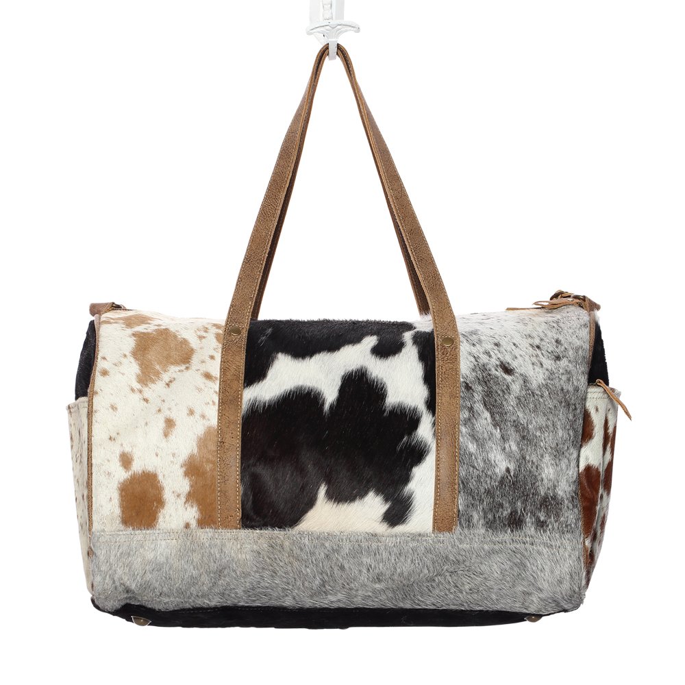 Premium Myra Cowhide Leather Travel Bag S-1159 - Durable & Stylish Carry-On for Business Trips, Weekend Getaways & Airplane Travel