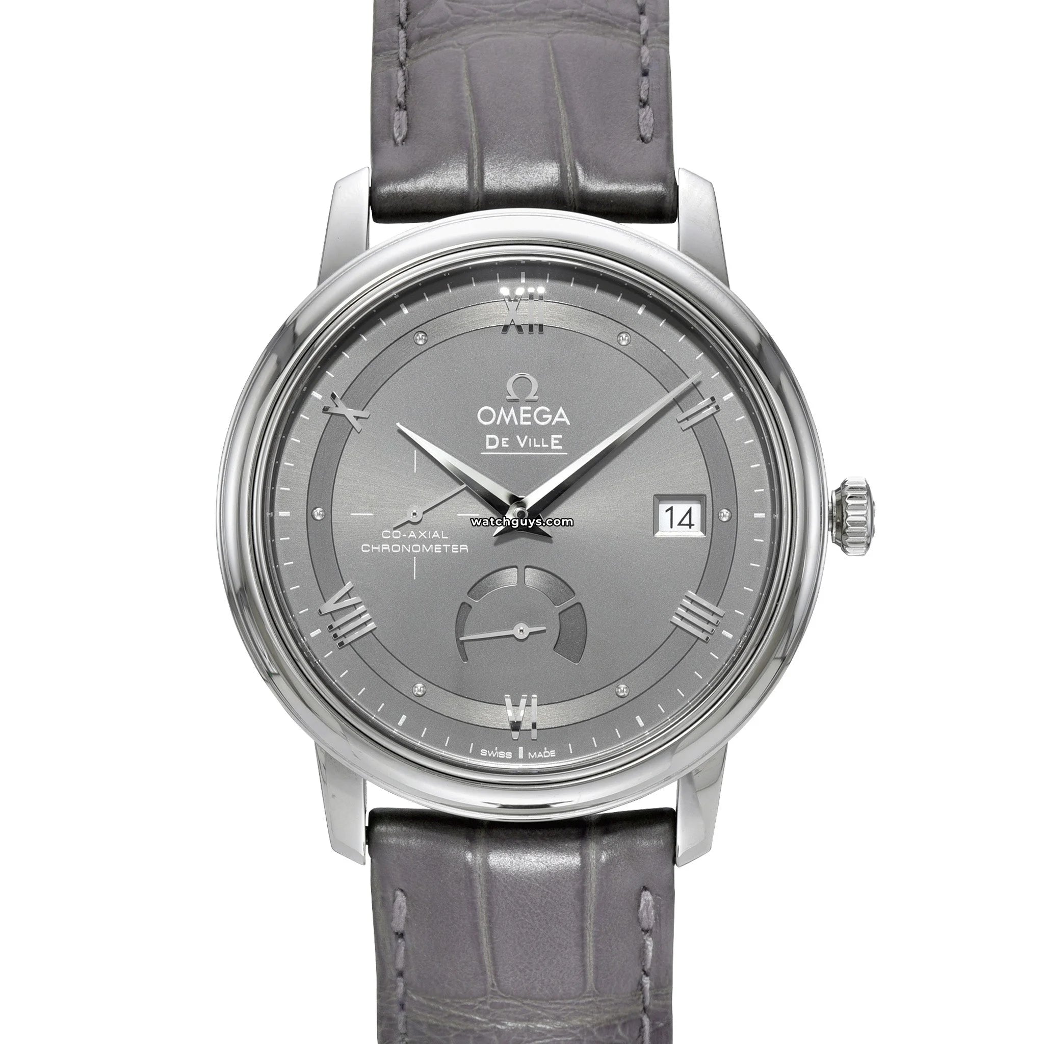 Omega De Ville Prestige 424.13.40.21.06.001 Men's Luxury Watch - Swiss Automatic Movement, Silver Dial, Stainless Steel Case - Perfect for Business, Formal Events & Gifts