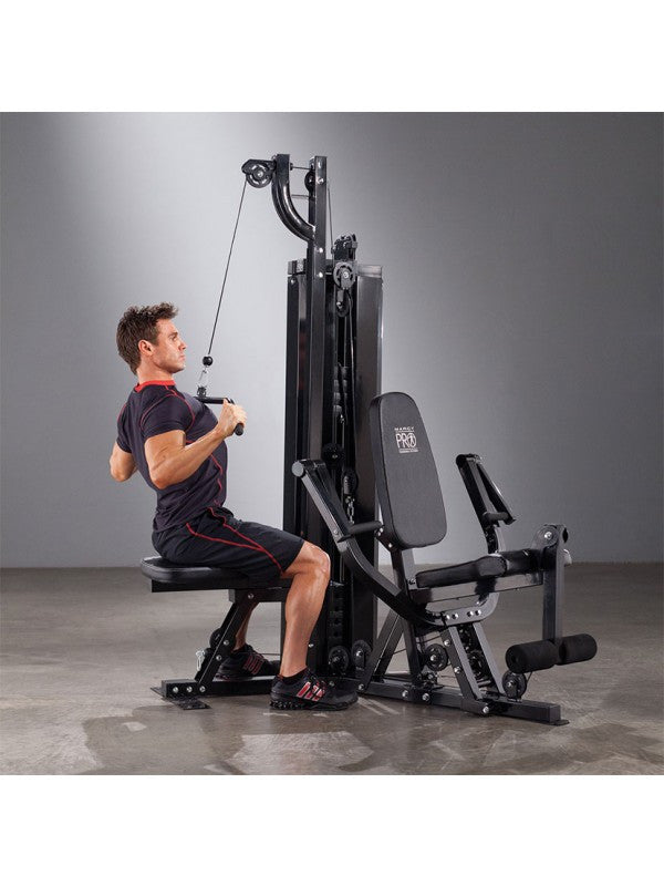 Marcy Pro PM-4510 Dual Station Home Gym - Strength Training Equipment for Full Body Workout - Perfect for Home Fitness & Small Spaces