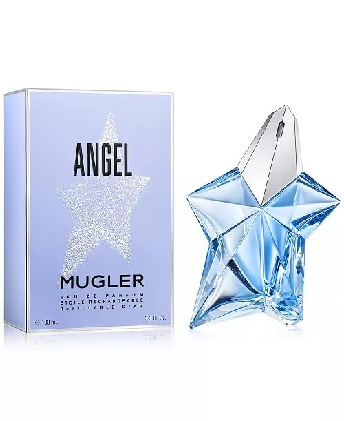 Thierry Mugler Angel Eau de Parfum for Women - 3.4 oz Floral Gourmand Perfume Spray | Romantic Date Night & Special Occasion Fragrance