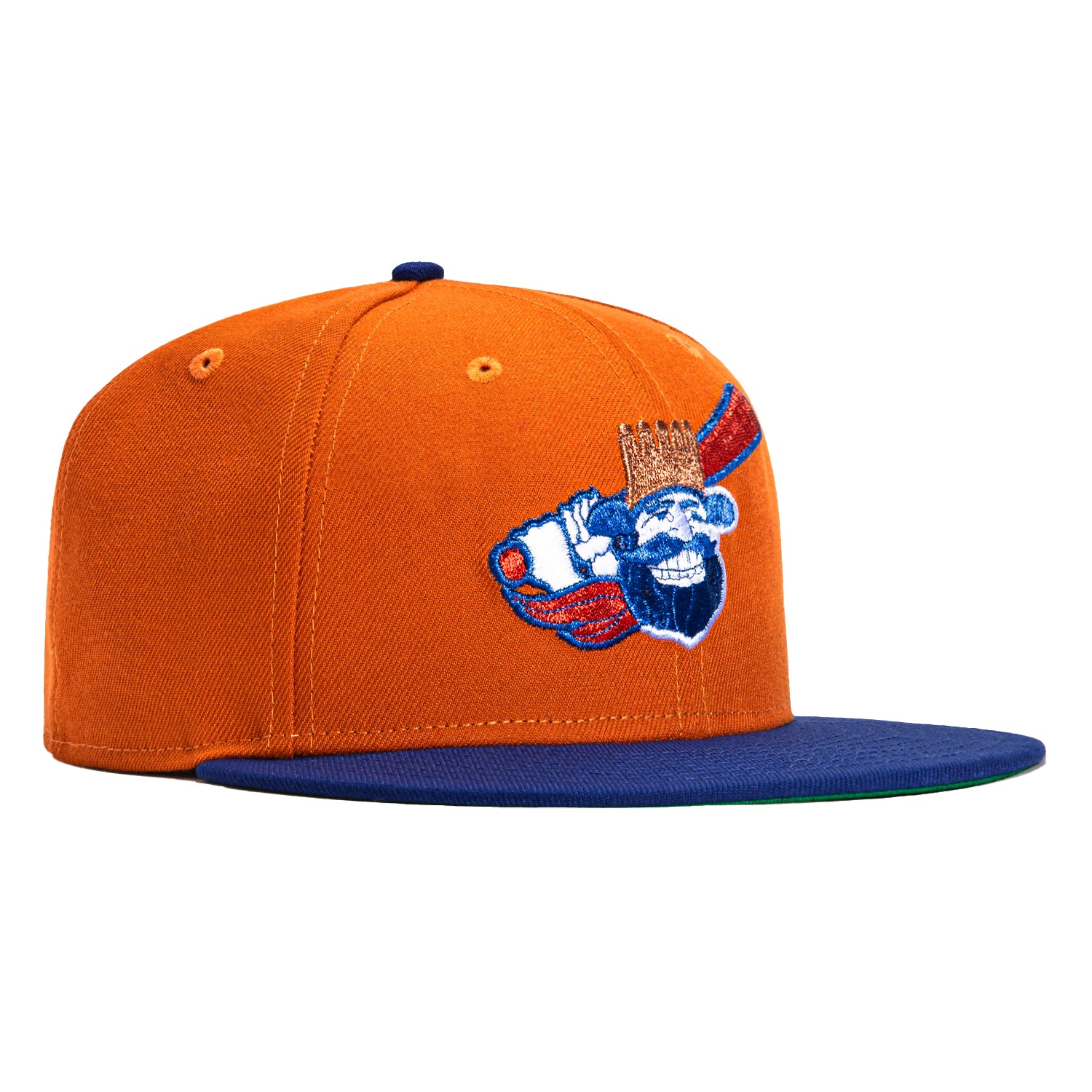 New Era 59Fifty MLB Butte Copper Kings Snapback Baseball Cap - Burnt Orange & Royal Blue - Adjustable Fit for Men & Women - Perfect for Baseball Games, Streetwear Fashion & Sports Fans