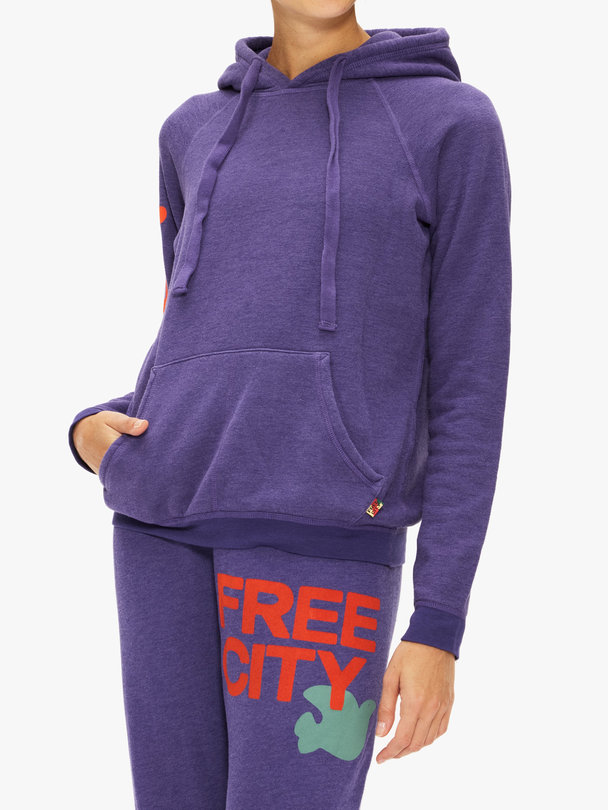 Free City Circa '99 Neighbor Hood Lets Go Fluff Hoodie - Vintage Inspired Oversized Fleece Hooded Sweatshirt for Women & Men | Cozy Streetwear for Casual Outings & Lounge Wear