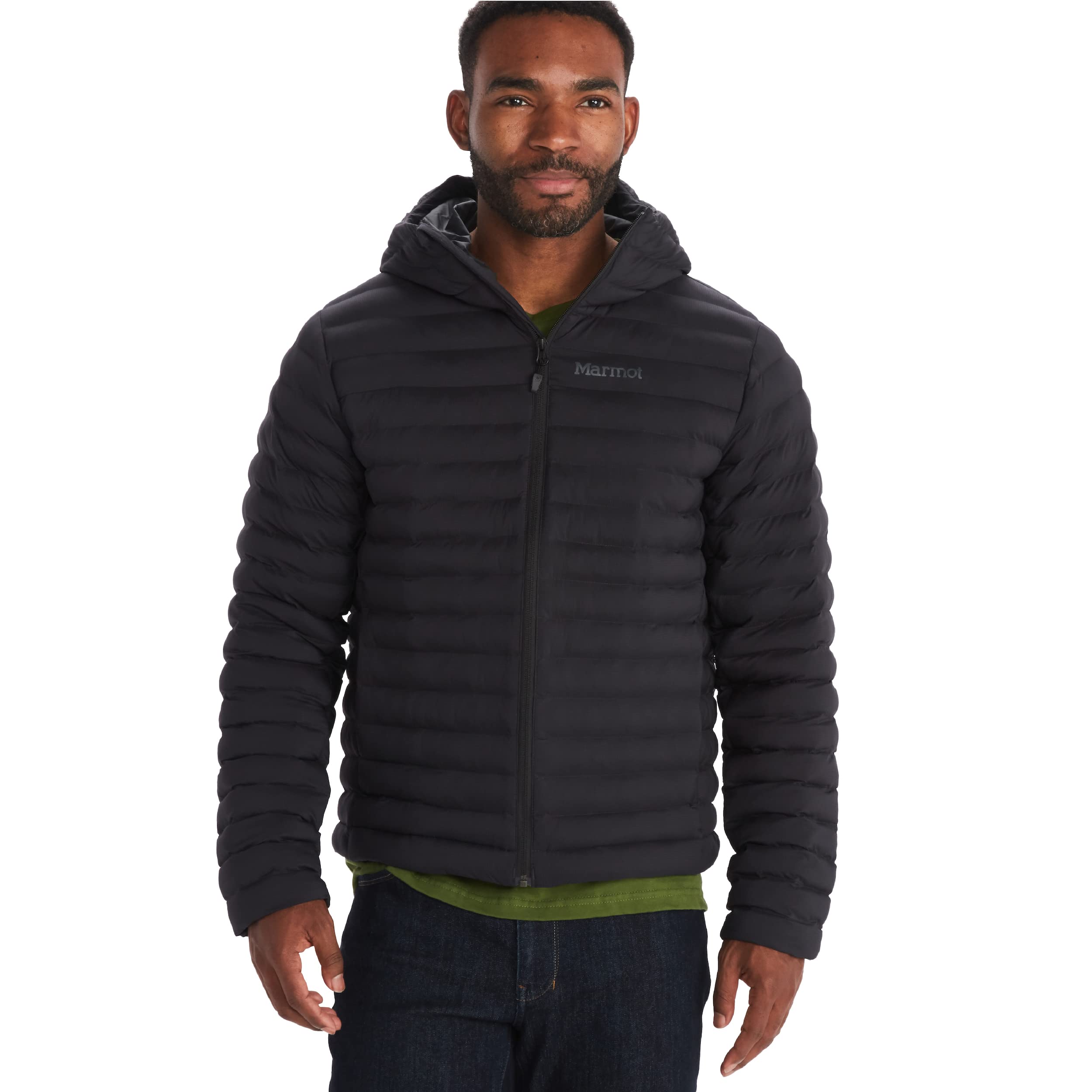 MARMOT Men's Echo Featherless Hoody - Lightweight Down-Alternative Puffer Jacket with Hood for Hiking, Camping & Outdoor Activities | Water-Resistant Winter Coat