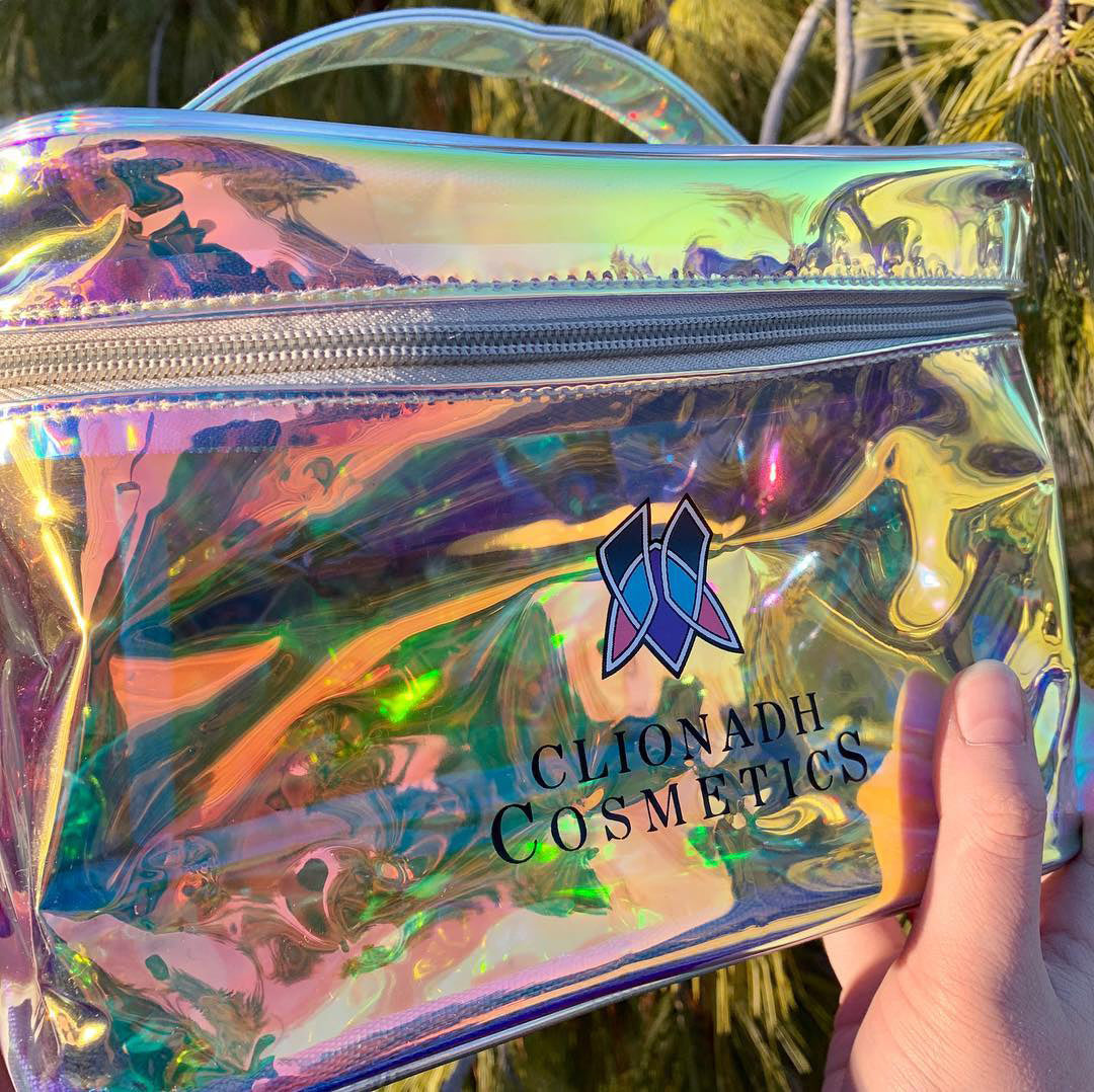 BLEMISHED Rainbow Cosmetic Bag - Waterproof Makeup Pouch for Travel, Gym & Daily Essentials | Cute Organizer for Toiletries & Beauty Products