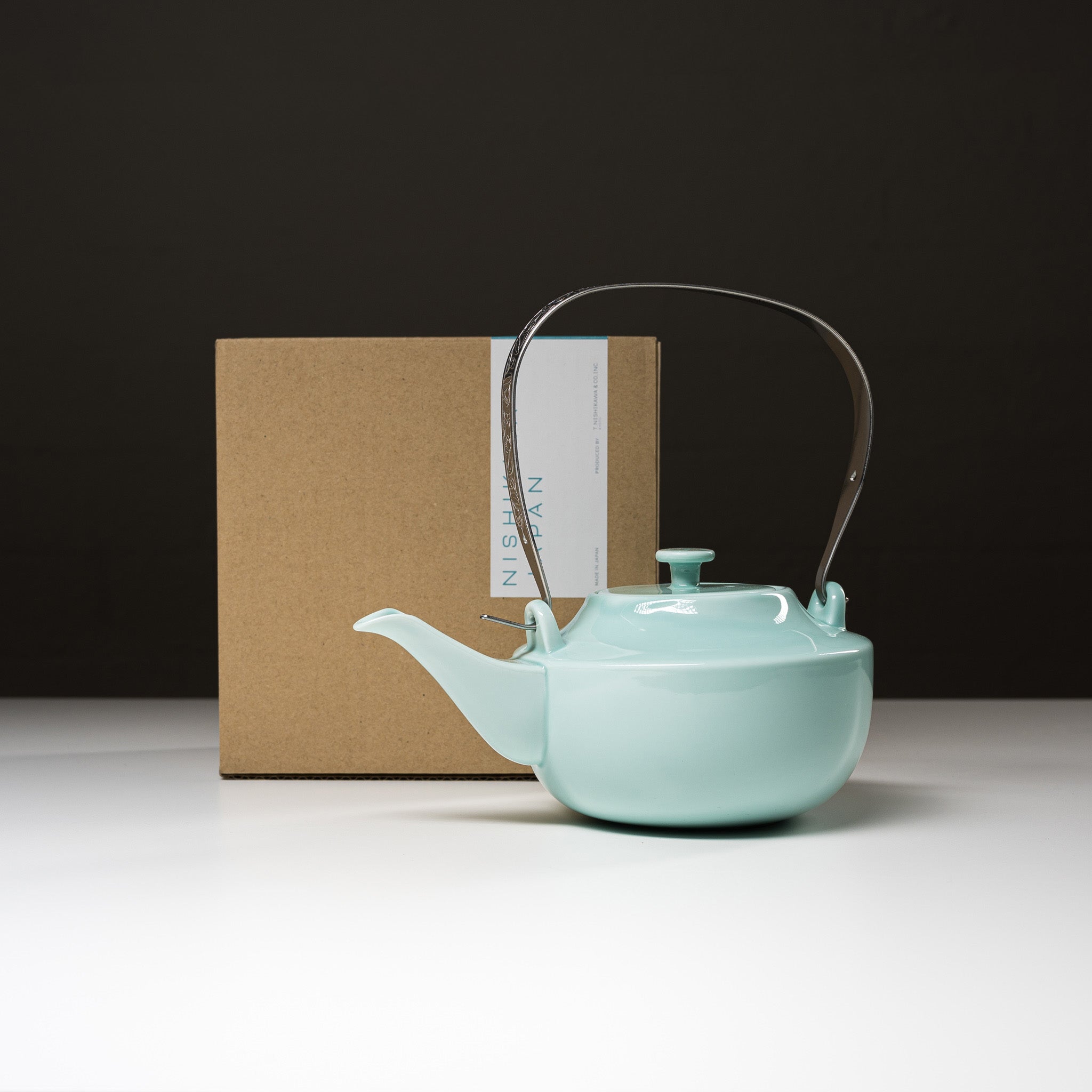 Handmade Japanese Teapot by Nishikawa - Premium Tiffany Blue Ceramic Teapot for Loose Leaf Tea | Perfect for Afternoon Tea, Gifts & Japanese Tea Ceremonies