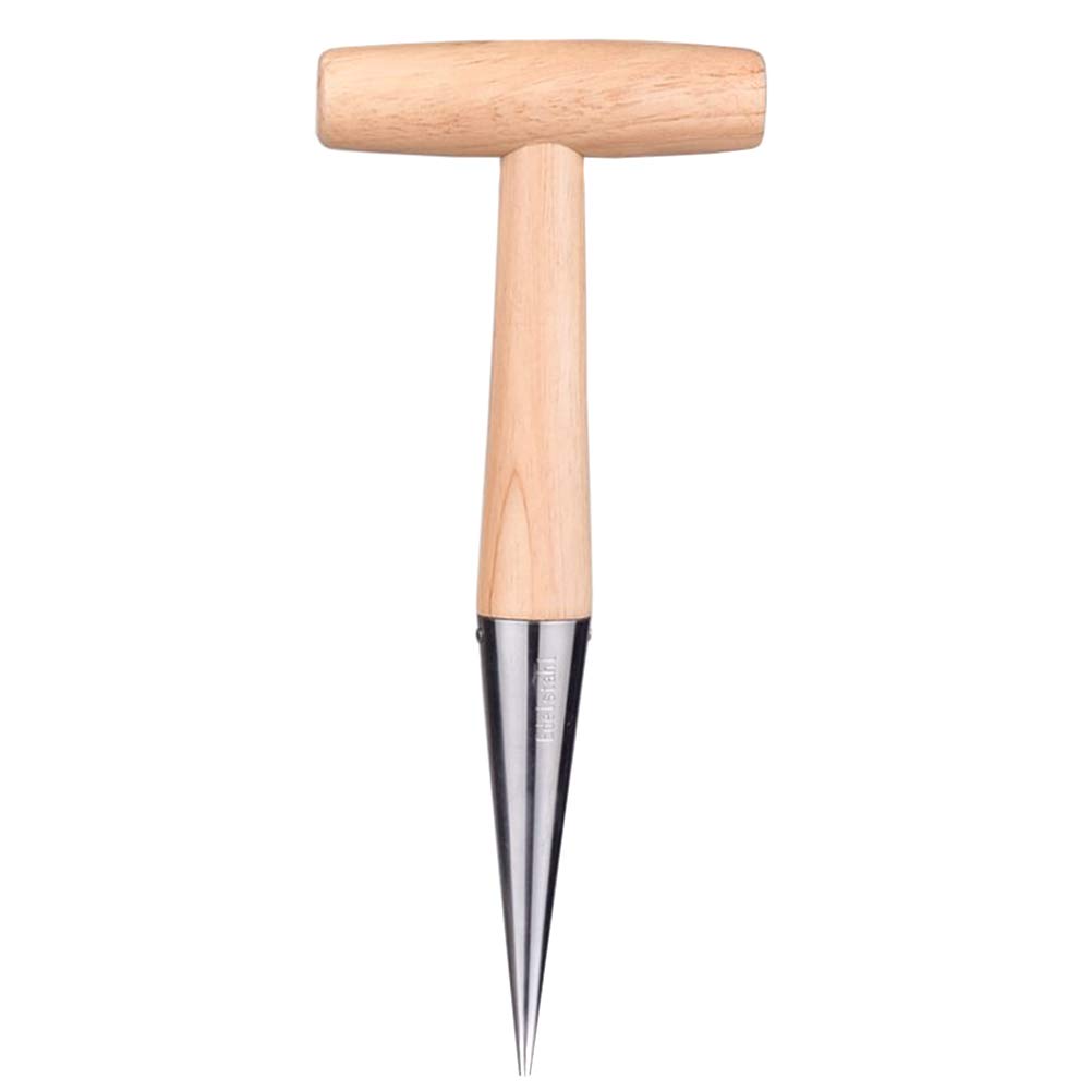 JAWSEU Stainless Steel Dibber Tool for Planting - Flower Bulb Planter, Seedling Soil Drill, Gardening Dibber for Easy Planting | Perfect for Home Gardens, Flower Beds & Vegetable Patches