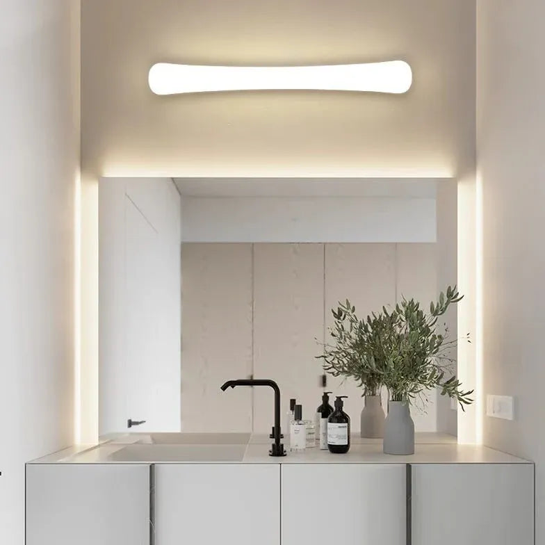 White LED Bathroom Mirror Lights with Slots - Perfect for Vanity, Makeup, and Shaving Lighting