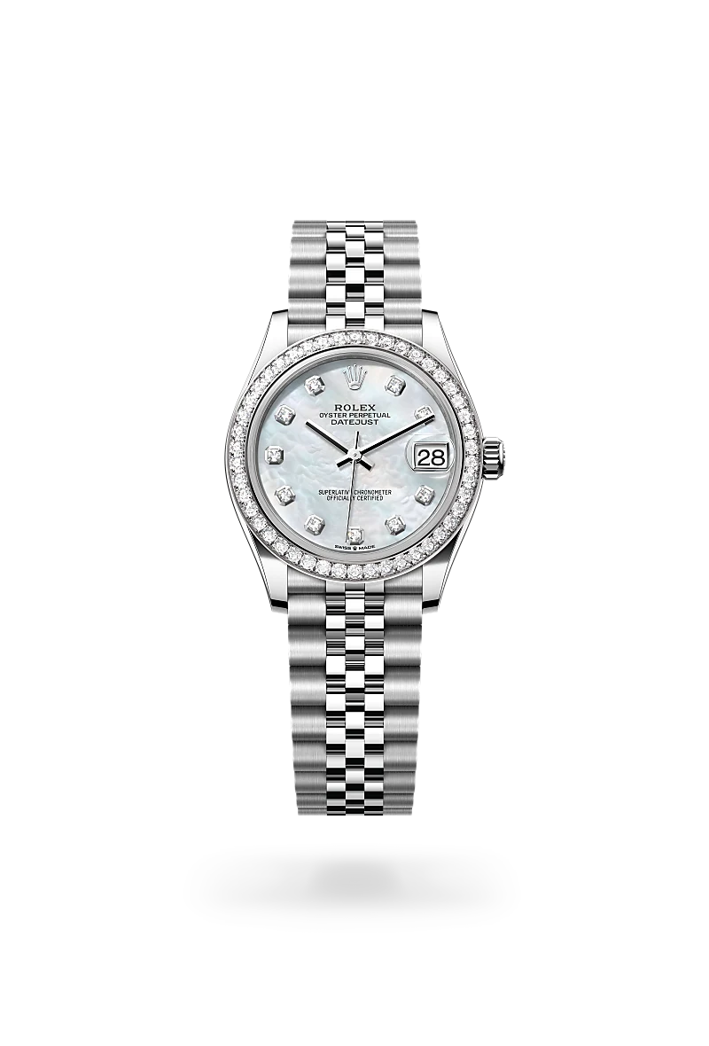 Rolex Datejust 31 Women's Watch - White Rolesor Oystersteel & White Gold (Ref. M278384RBR-0008) | Luxury Dress Watch for Business & Formal Occasions | Richter & Phillips Jewelers