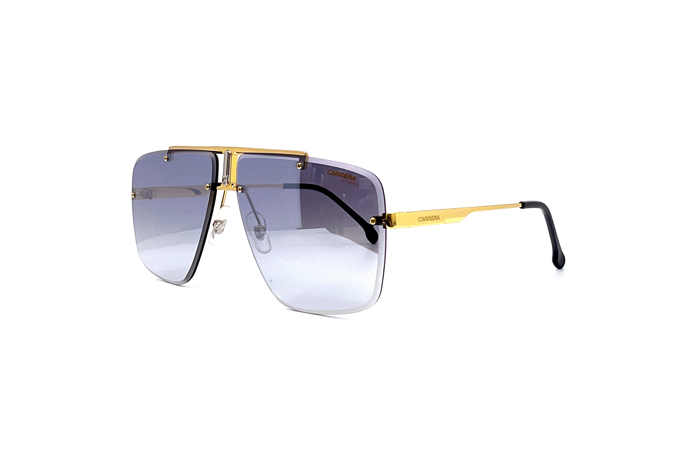 Carrera 1016/S Gold Black Sunglasses - Polarized UV Protection Aviator Style for Men & Women - Perfect for Driving, Travel & Outdoor Activities