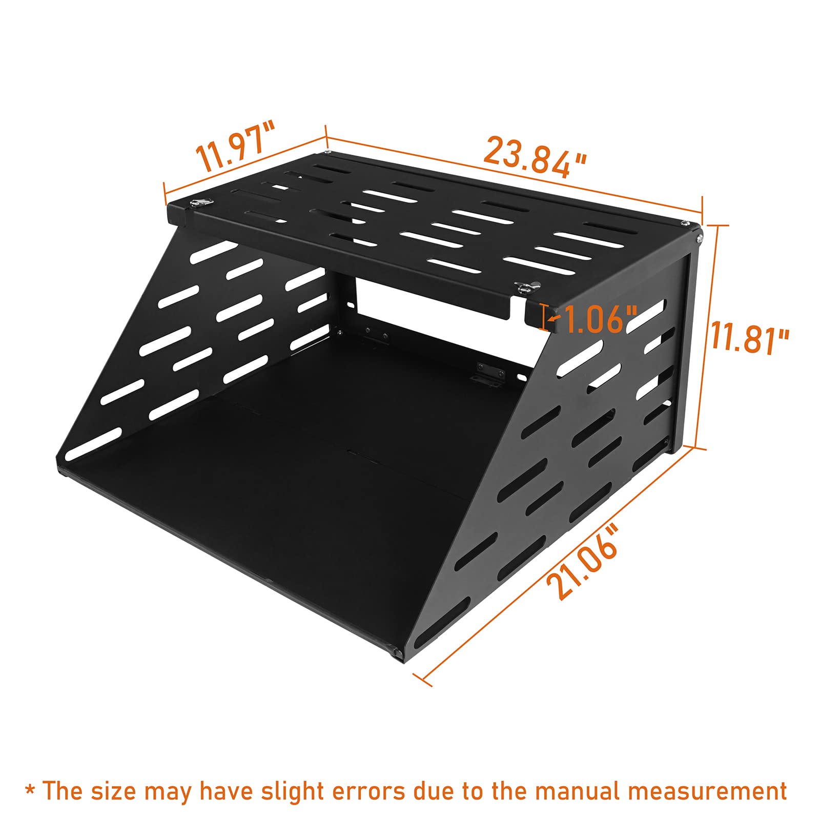 u-Box Wrangler Tailgate Table - 2-Tier Foldable Cargo Desk Storage for Jeep Wrangler JK & JL & Unlimited (2007-2025) - Perfect for Camping, Tailgating & Outdoor Adventures
