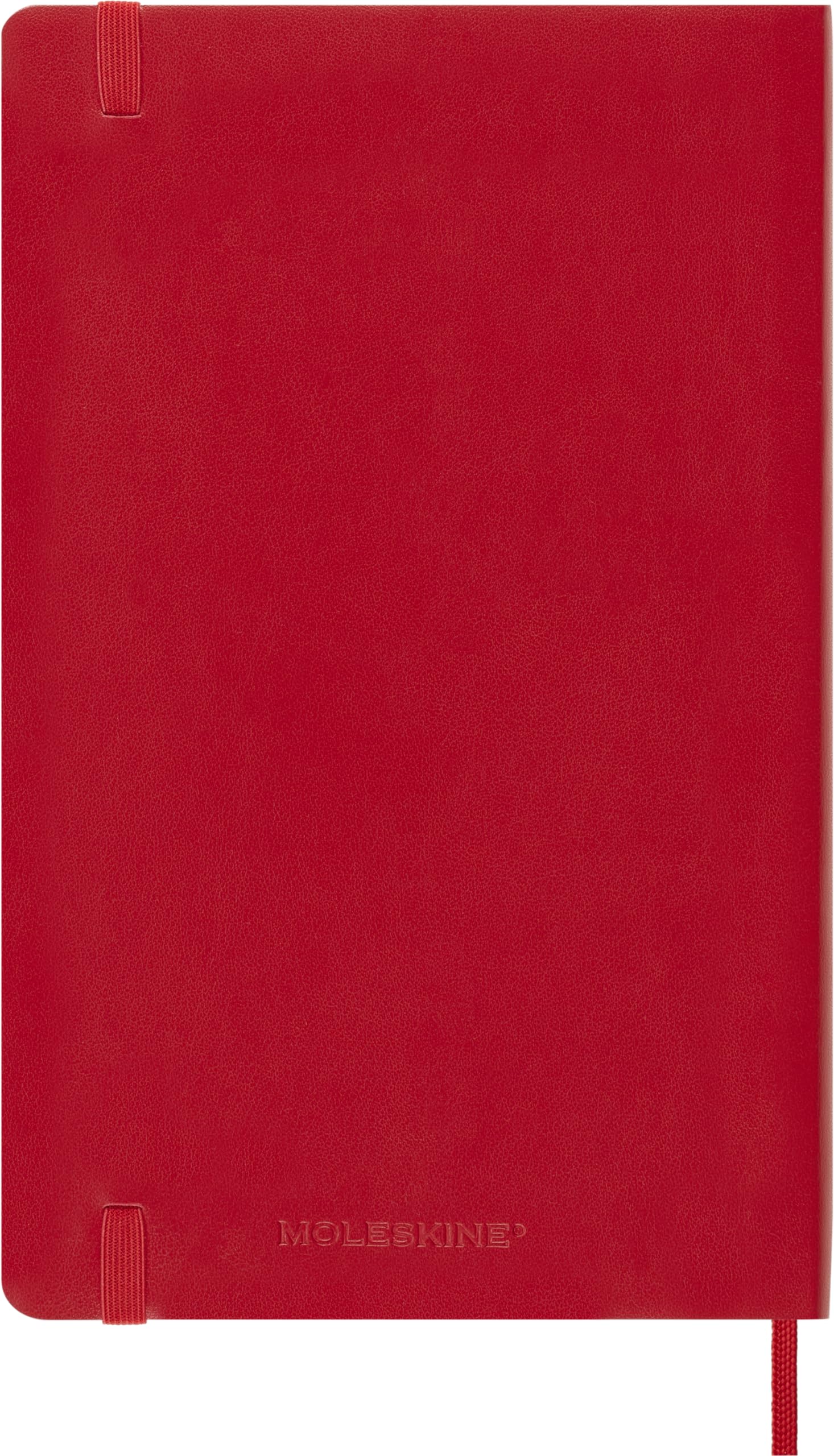 Moleskine 2024-2025 Weekly Planner - 18 Month Calendar with Notes Section, Soft Cover & Elastic Closure, Large 13x21cm Scarlet Red - Perfect for Work, School & Personal Organization